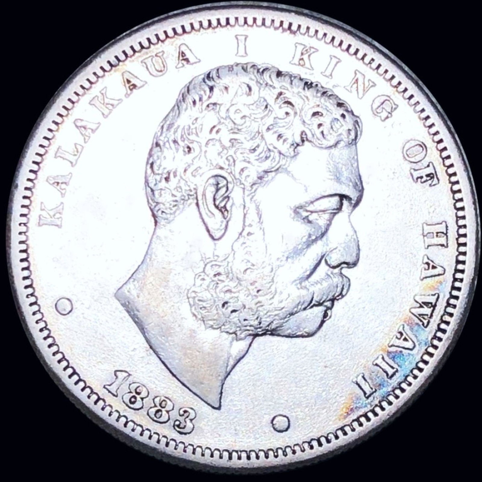 1883 Kingdom of Hawaii Dollar ABOUT UNC: 1883 Kingdom of Hawaii Dollar ABOUT UNC