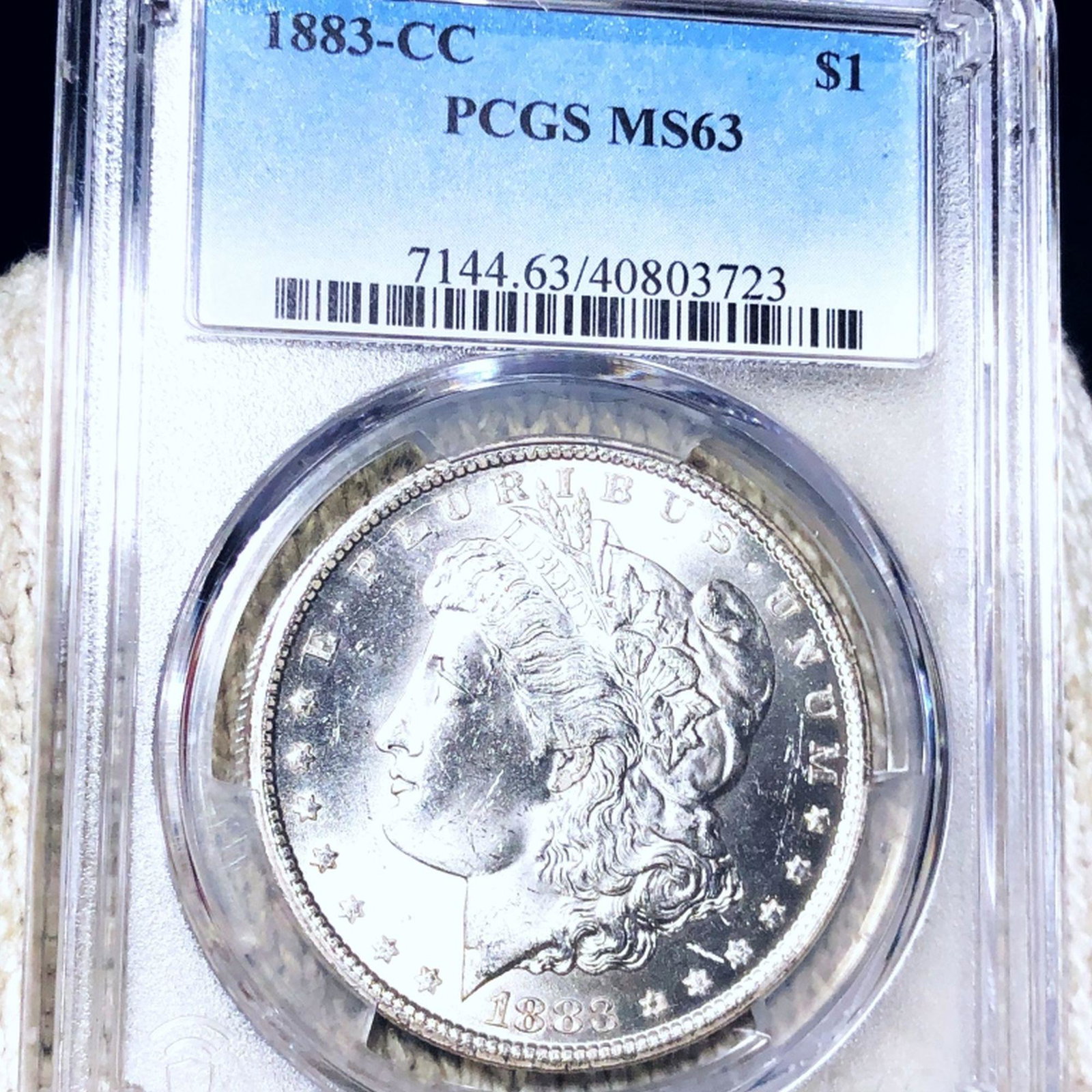 1883-CC Morgan Silver Dollar PCGS - MS63: 1883-CC Morgan Silver Dollar PCGS - MS63