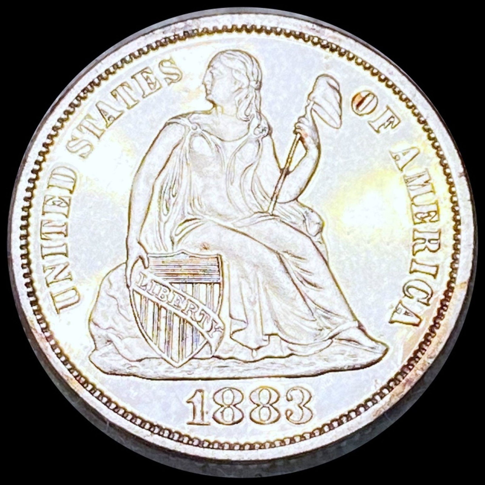 1883 Seated Liberty Dime CHOICE PROOF: 1883 Seated Liberty Dime CHOICE PROOF
