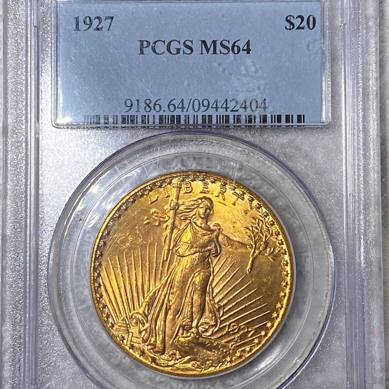 1927 $20 Gold Double Eagle PCGS - MS64: 1927 $20 Gold Double Eagle PCGS - MS64
