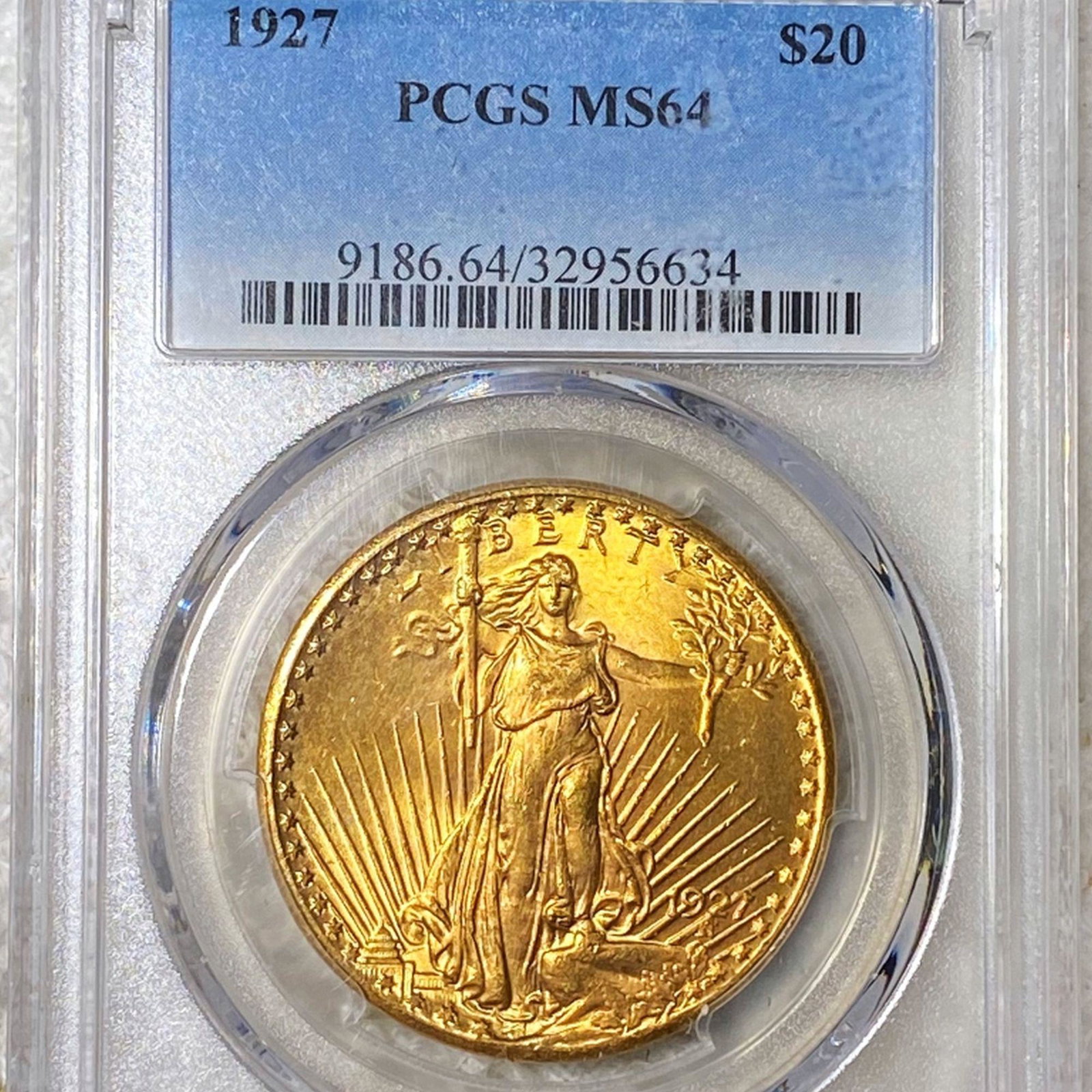 1927 $20 Gold Double Eagle PCGS - MS64: 1927 $20 Gold Double Eagle PCGS - MS64
