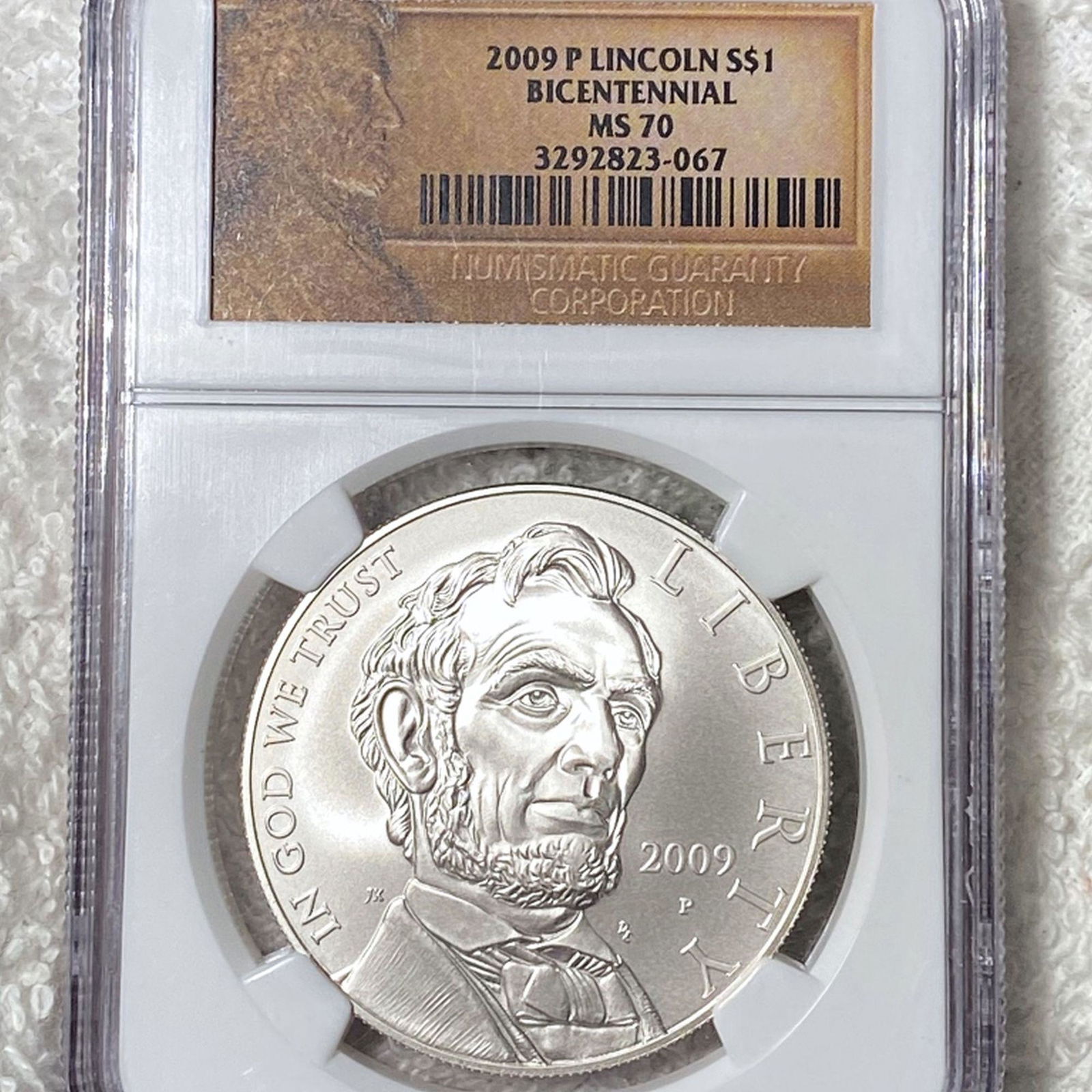 2009-P Lincoln Bicentennial Silver Dollar NGC-MS70 (1 of 2)