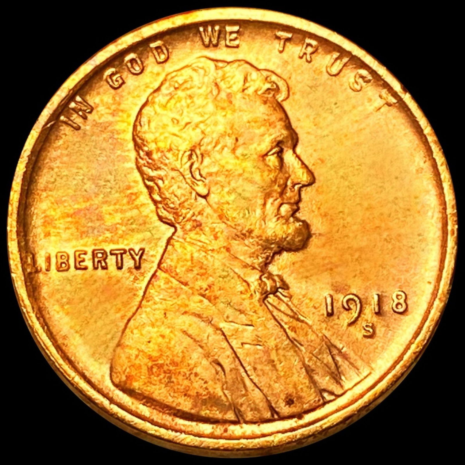 1918-S Lincoln Wheat Penny UNCIRCULATED (1 of 2)