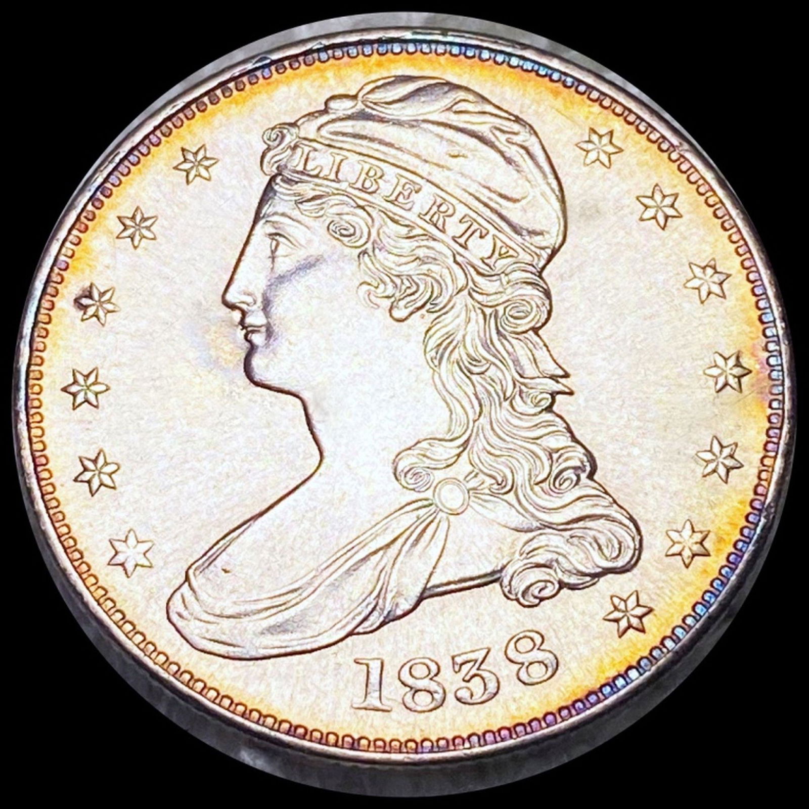 1838 Capped Bust Half Dollar UNCIRCULATED (1 of 2)