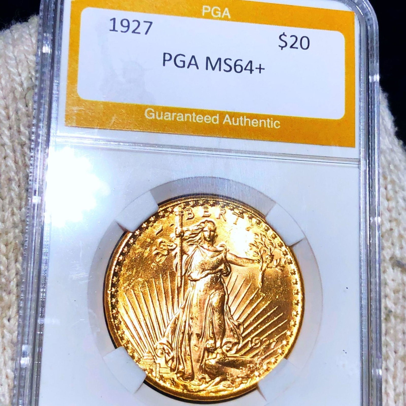 1927 $20 Gold Double Eagle PGA - MS64+: 1927 $20 Gold Double Eagle PGA - MS64+