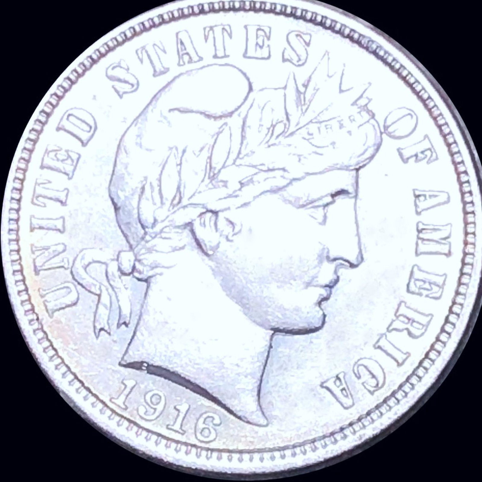 1916 Barber Silver Dime CLOSELY UNCIRCULATED: 1916 Barber Silver Dime CLOSELY UNCIRCULATED