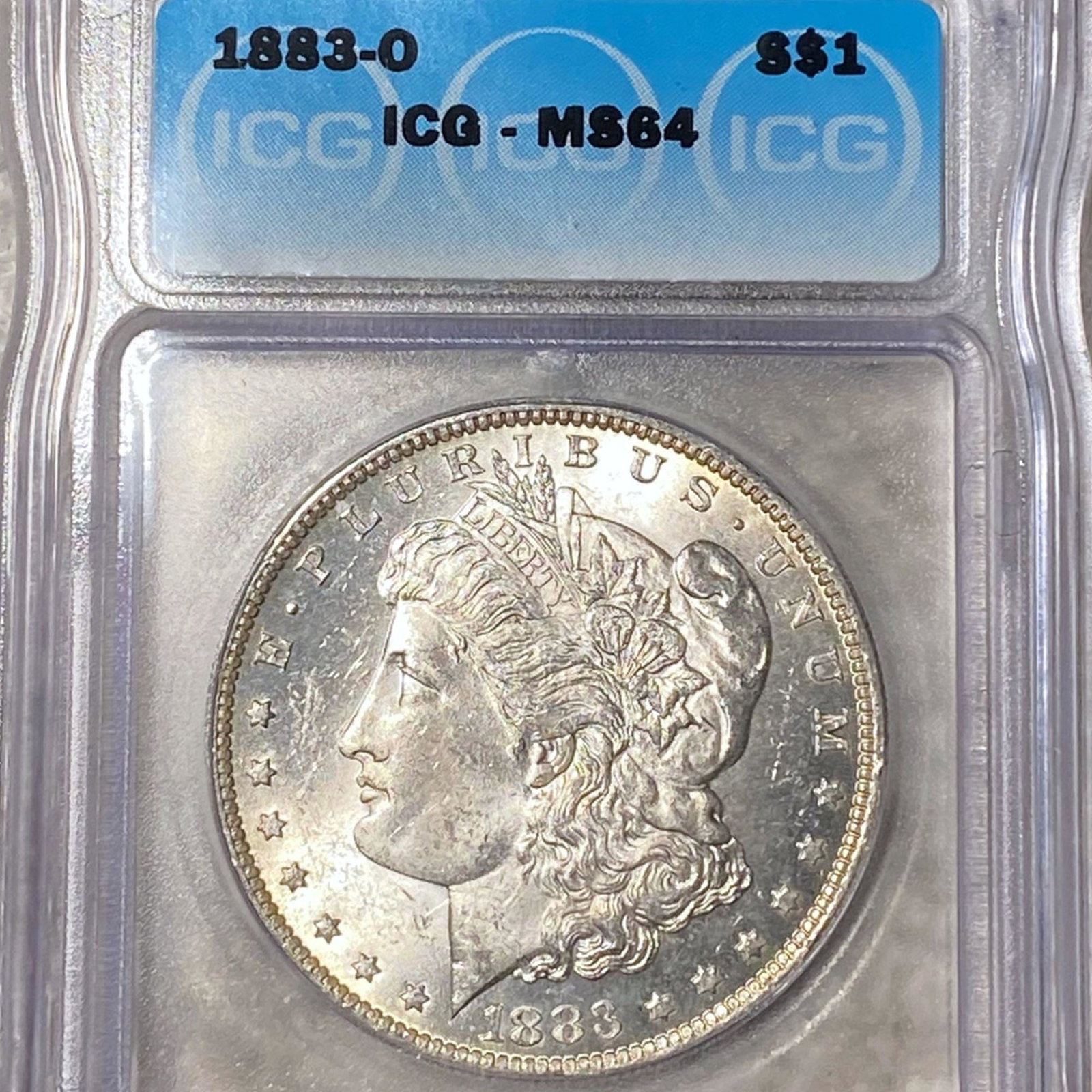 1883-O Morgan Silver Dollar ICG - MS64: 1883-O Morgan Silver Dollar ICG - MS64
