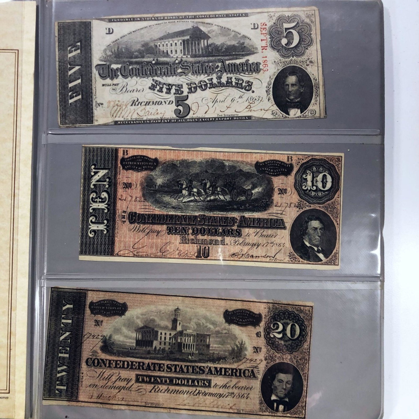 Confederate States Of America Currency Book: Confederate States Of America Currency Book