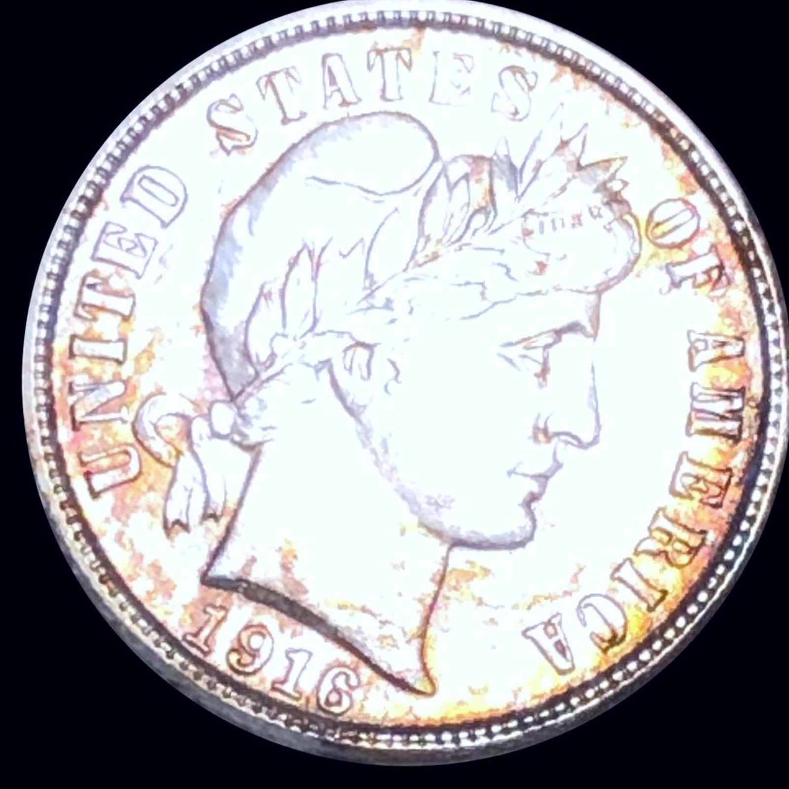 1916-S Barber Silver Dime CLOSELY UNCIRCULATED: 1916-S Barber Silver Dime CLOSELY UNCIRCULATED
