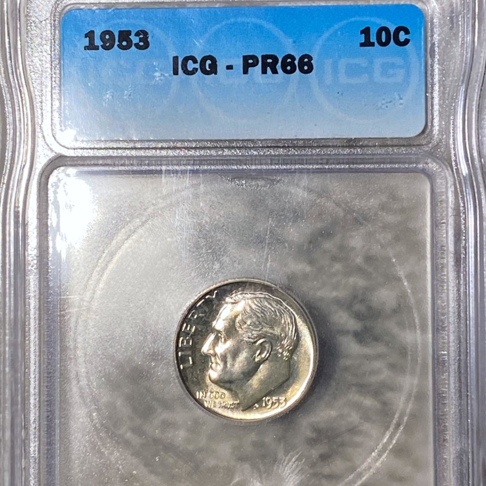 1953 Roosevelt Silver Dime ICG - PR66: 1953 Roosevelt Silver Dime ICG - PR66