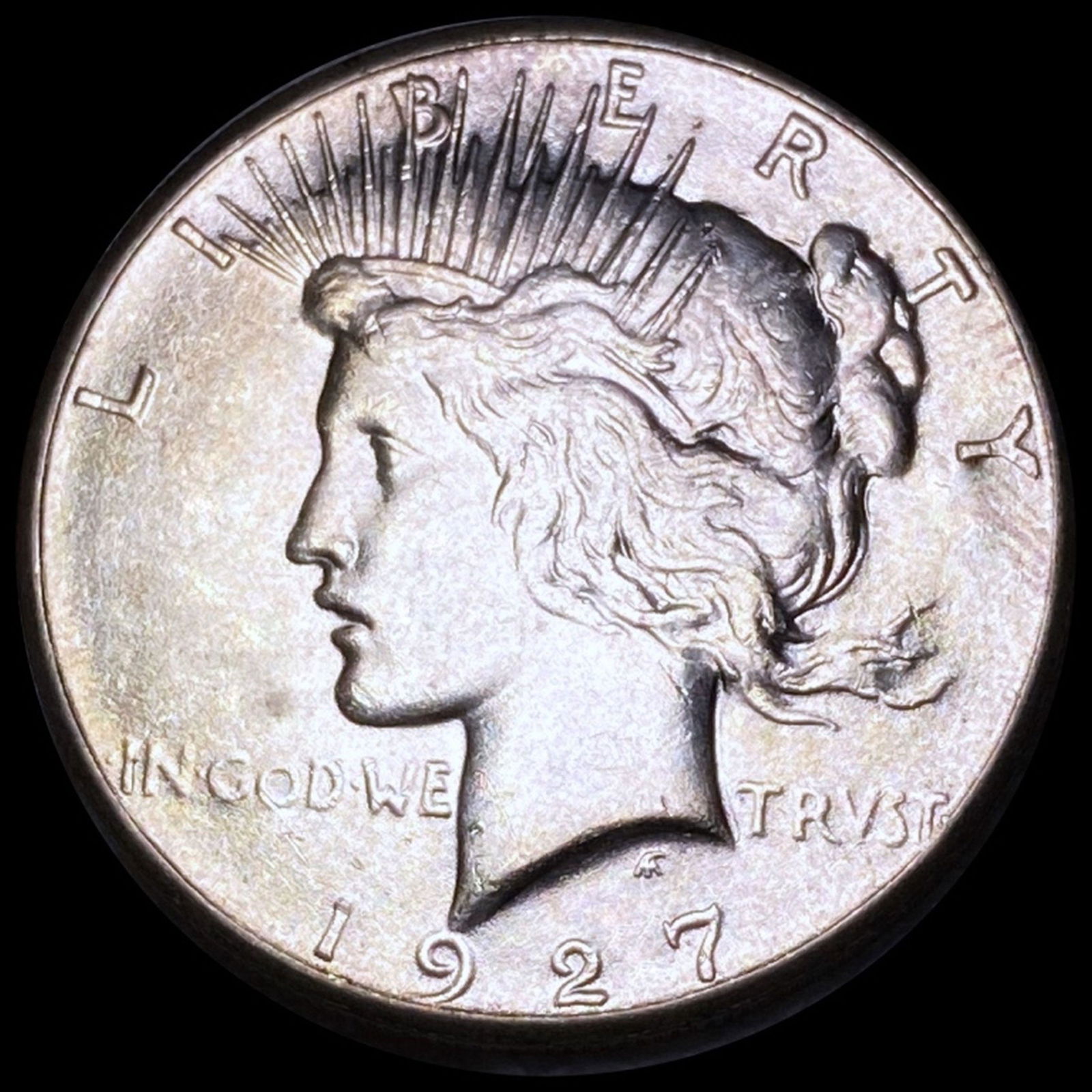 1927 Silver Peace Dollar NEARLY UNCIRCULATED (1 of 2)