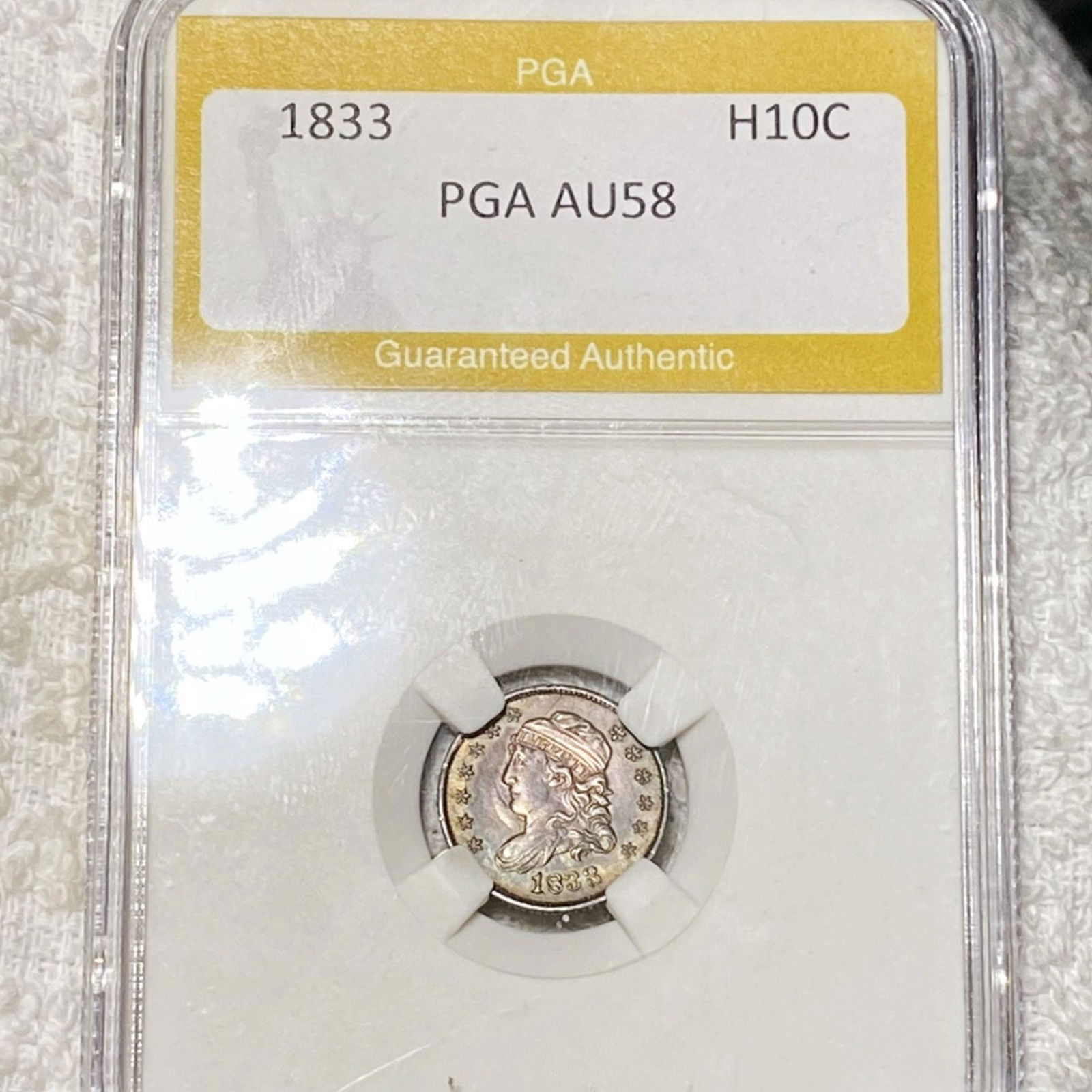 1833 Capped Bust Half Dime PGA - AU58 (1 of 2)