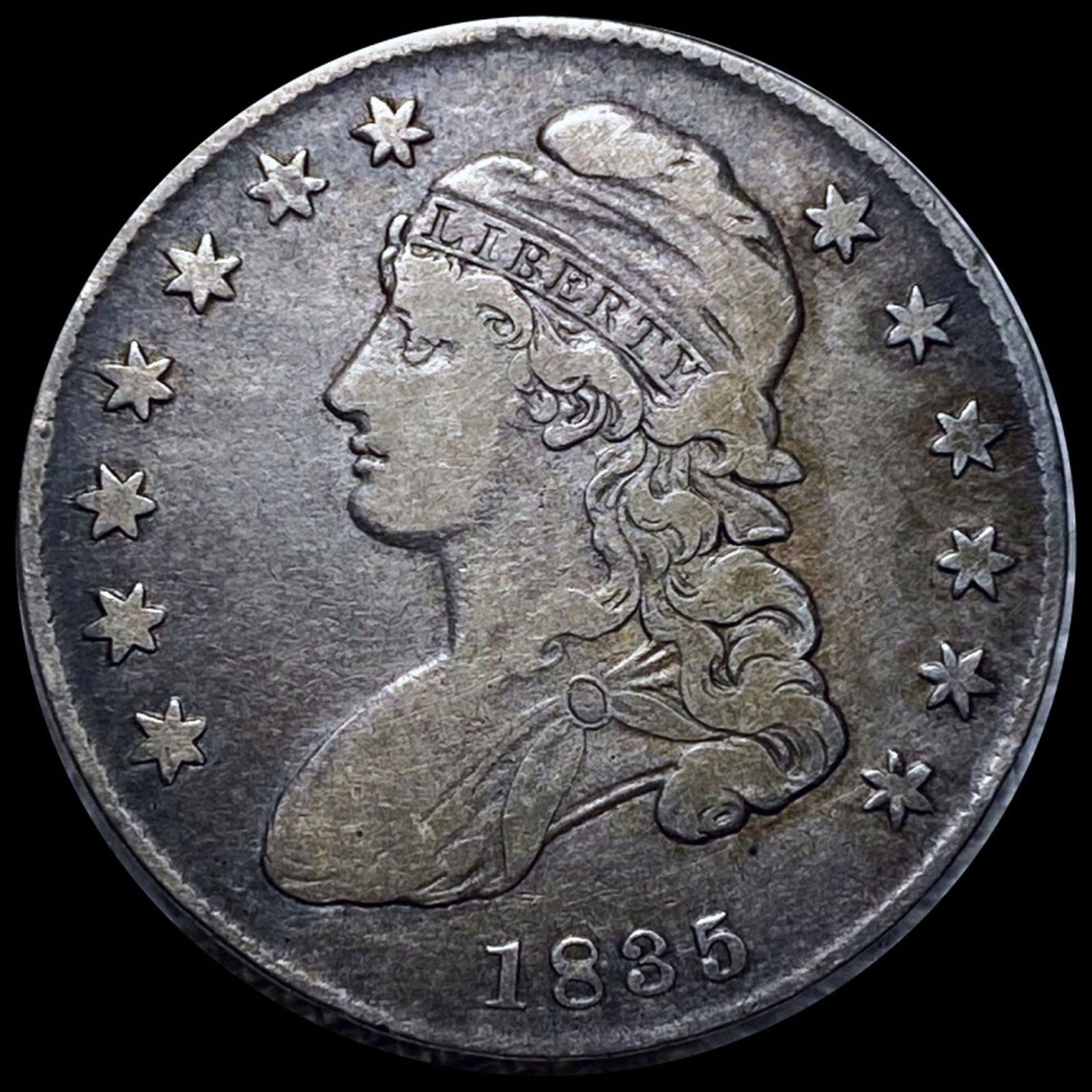 1835 Capped Bust Half Dollar NICELY CIRCULATED (1 of 2)
