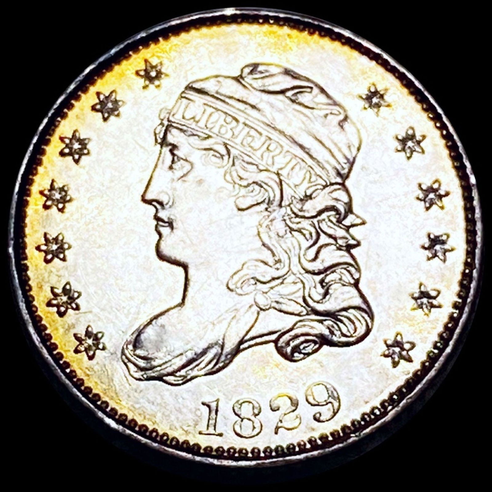 1829 Capped Bust Half Dime UNCIRCULATED (1 of 2)