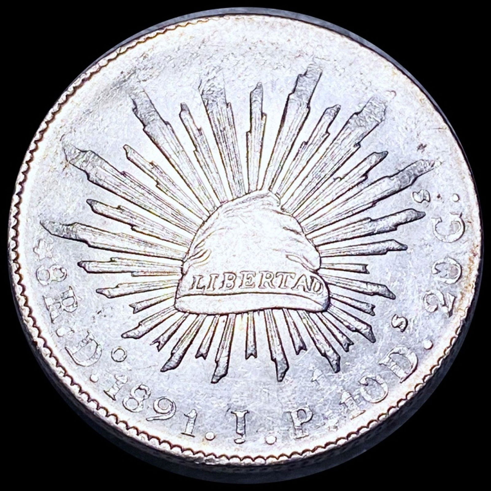 1891 Mexican Silver 8 Reales UNCIRCULATED (1 of 2)