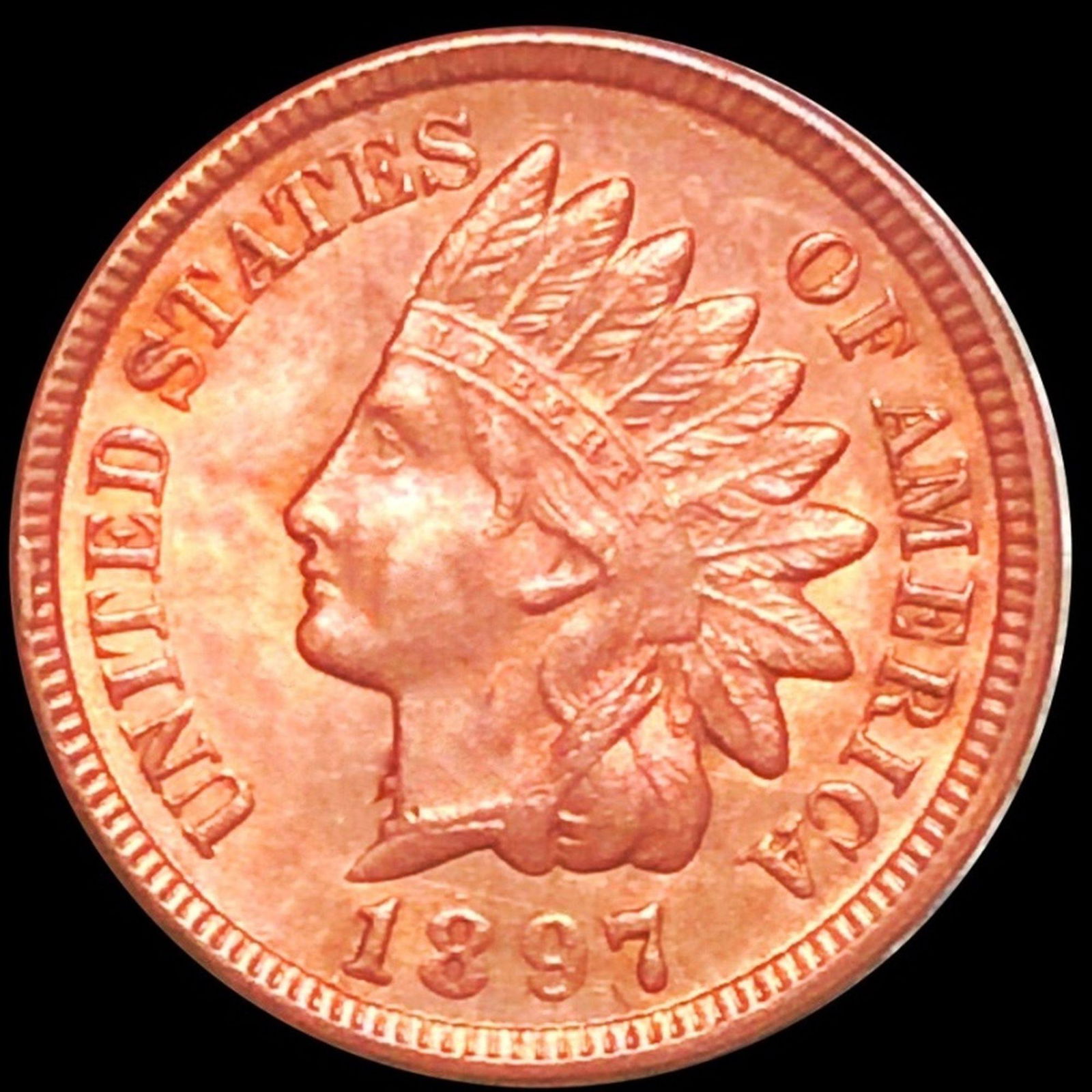1897 Indian Head Penny UNCIRCULATED (1 of 2)