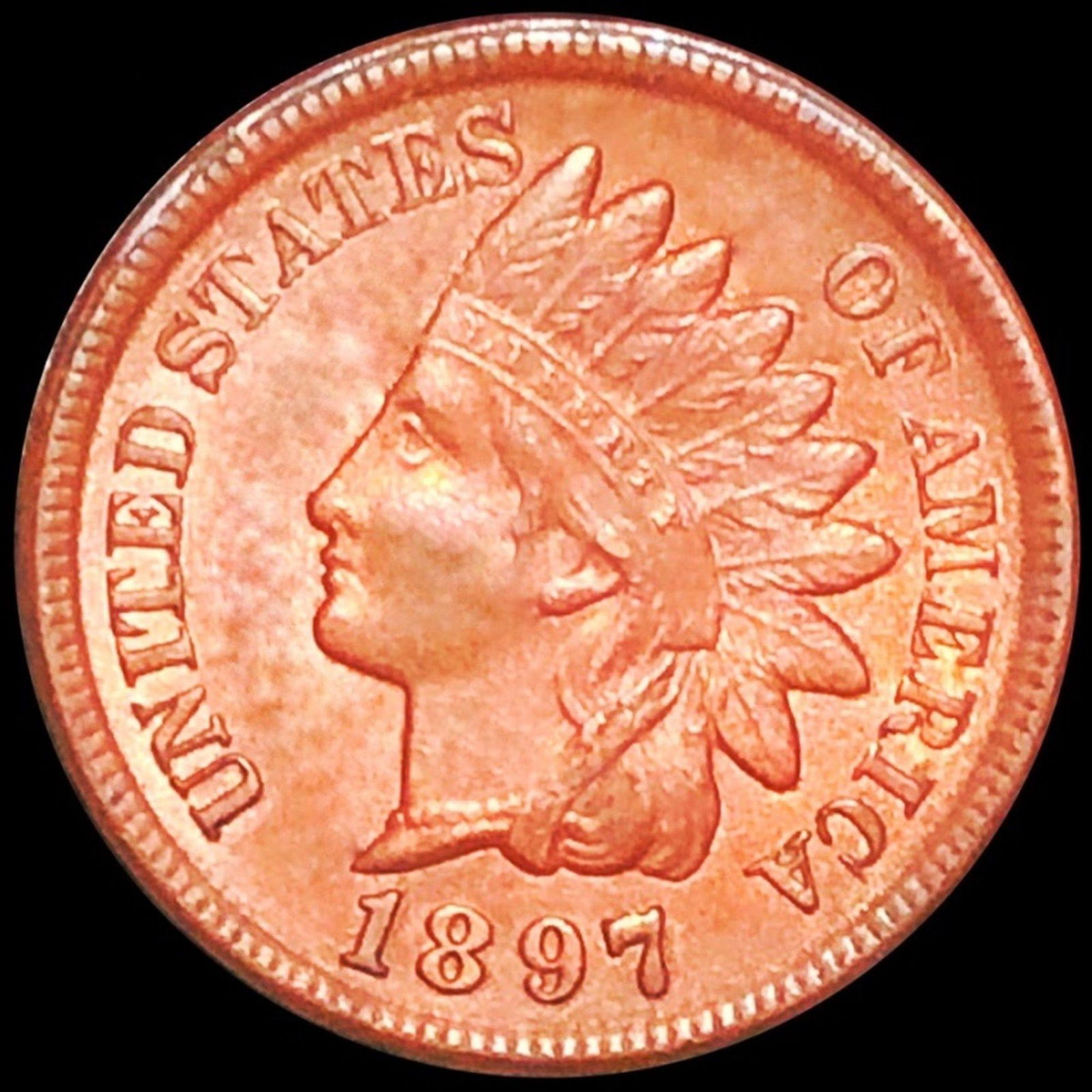 1897 Indian Head Penny UNCIRCULATED (1 of 2)