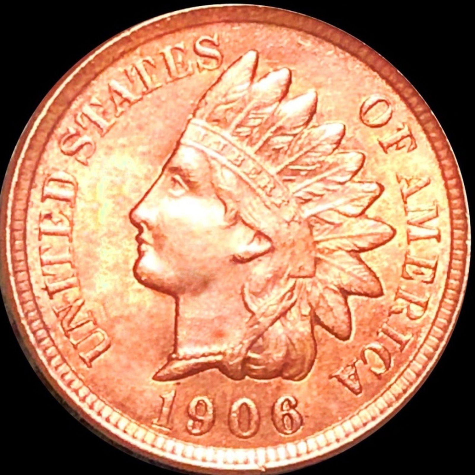 1906 Indian Head Penny UNCIRCULATED (1 of 2)