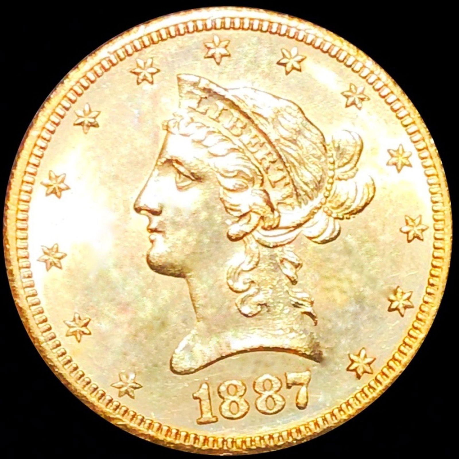1887-S $10 Gold Eagle UNCIRCULATED (1 of 2)