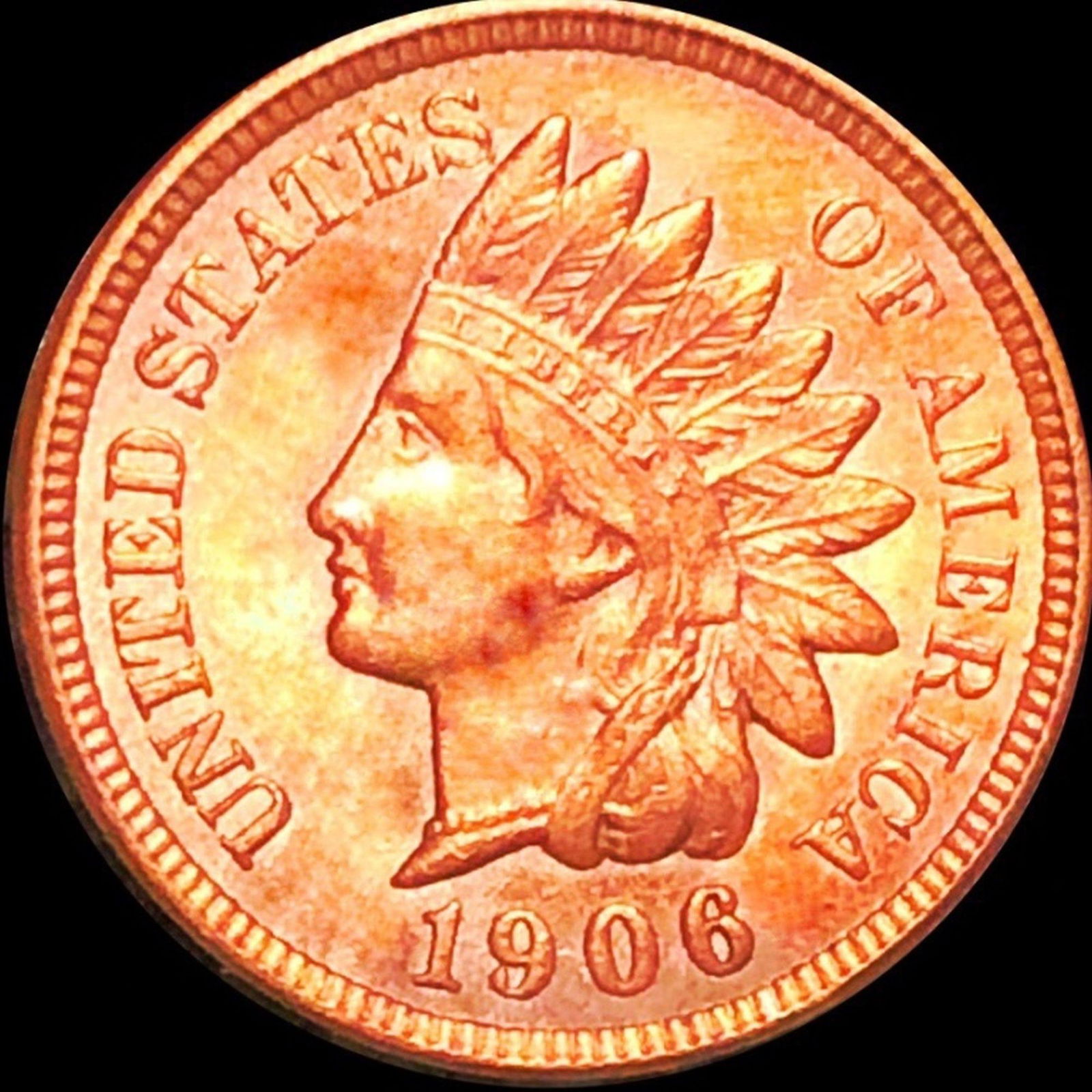 1906 Indian Head Penny UNCIRCULATED (1 of 2)