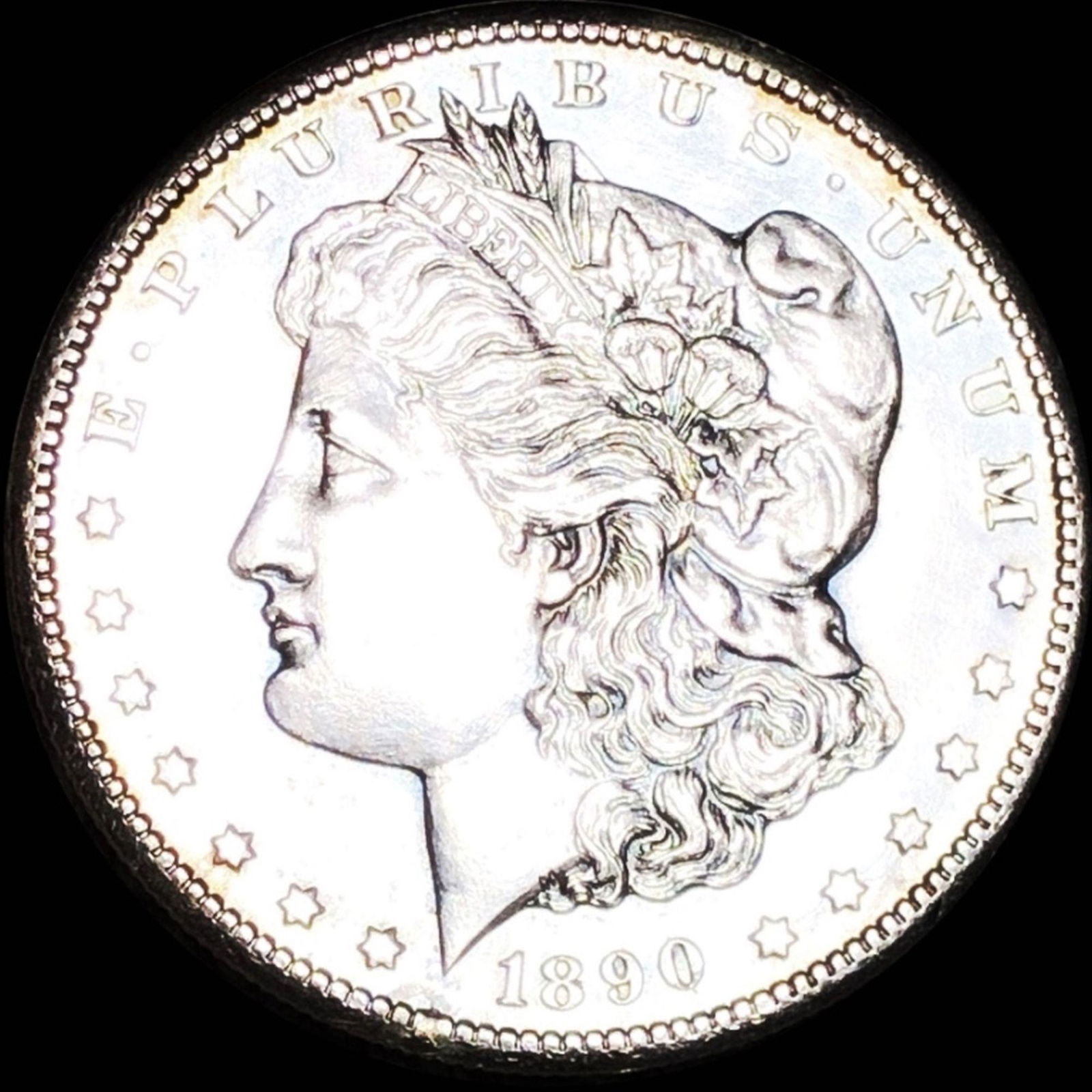 1890-CC Morgan Silver Dollar UNCIRCULATED (1 of 2)