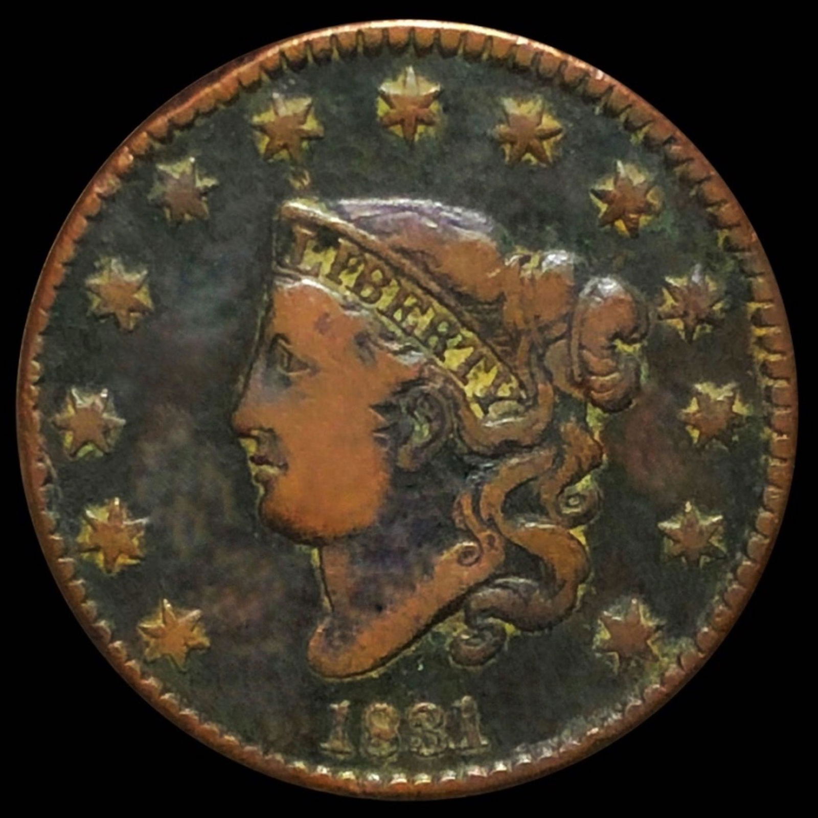 1831 Coronet Head Large Cent LIGHTLY CIRCULATED (1 of 2)