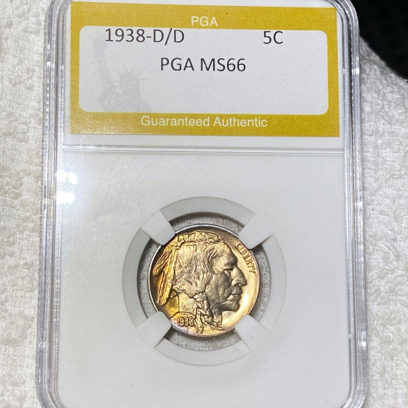 1938-D/D Buffalo Head Nickel PGA - MS66 (1 of 2)