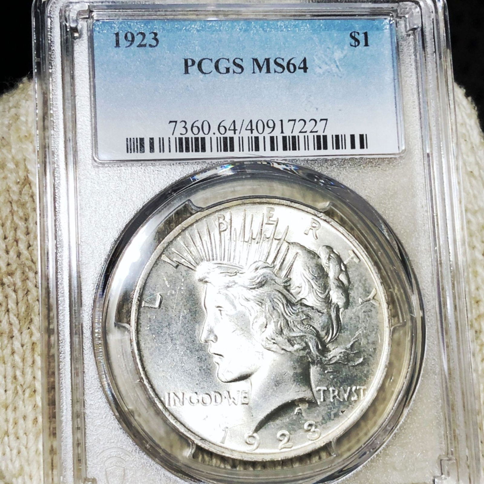 1923 Silver Peace Dollar PCGS - MS64: 1923 Silver Peace Dollar PCGS - MS64