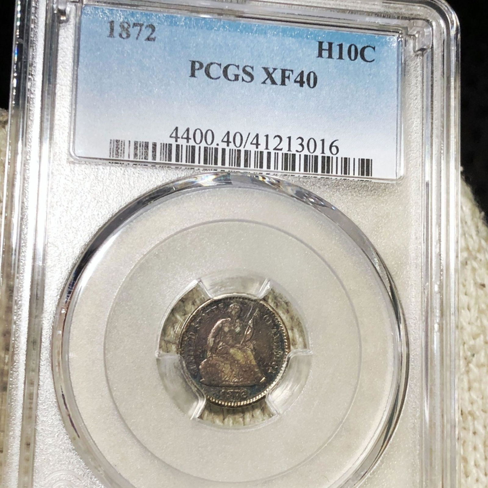 1872 Seated Half Dime PCGS - XF40 (1 of 2)