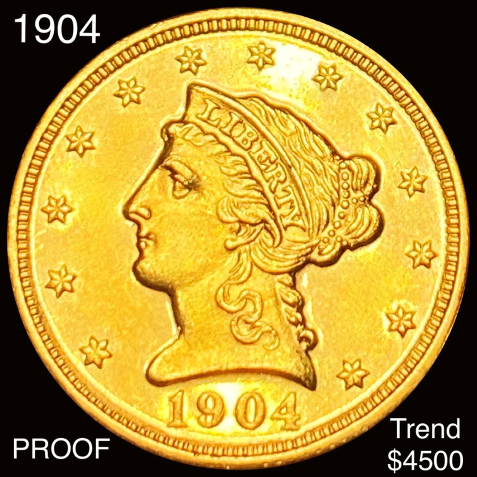 1904 $2.50 Gold Quarter Eagle CHOICE PROOF (1 of 2)