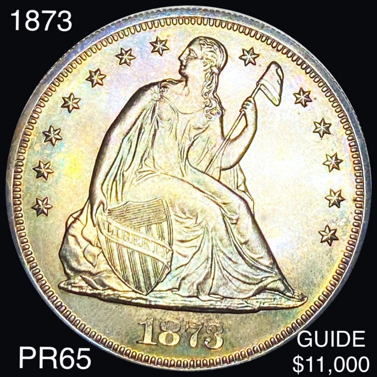 1873 Seated Liberty Dollar GEM PROOF (1 of 2)