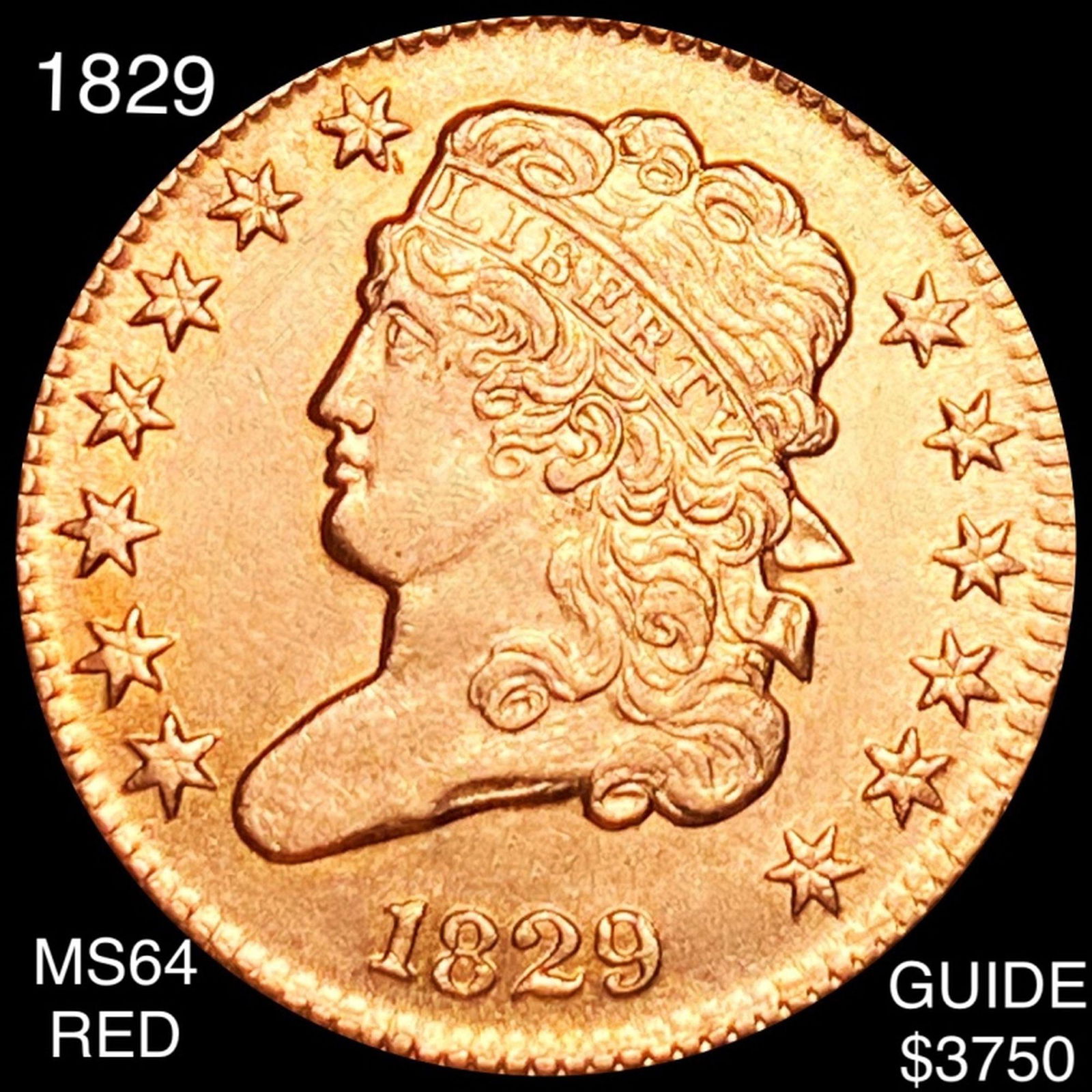 1829 Classic Head Half Cent CHOICE BU RED (1 of 2)