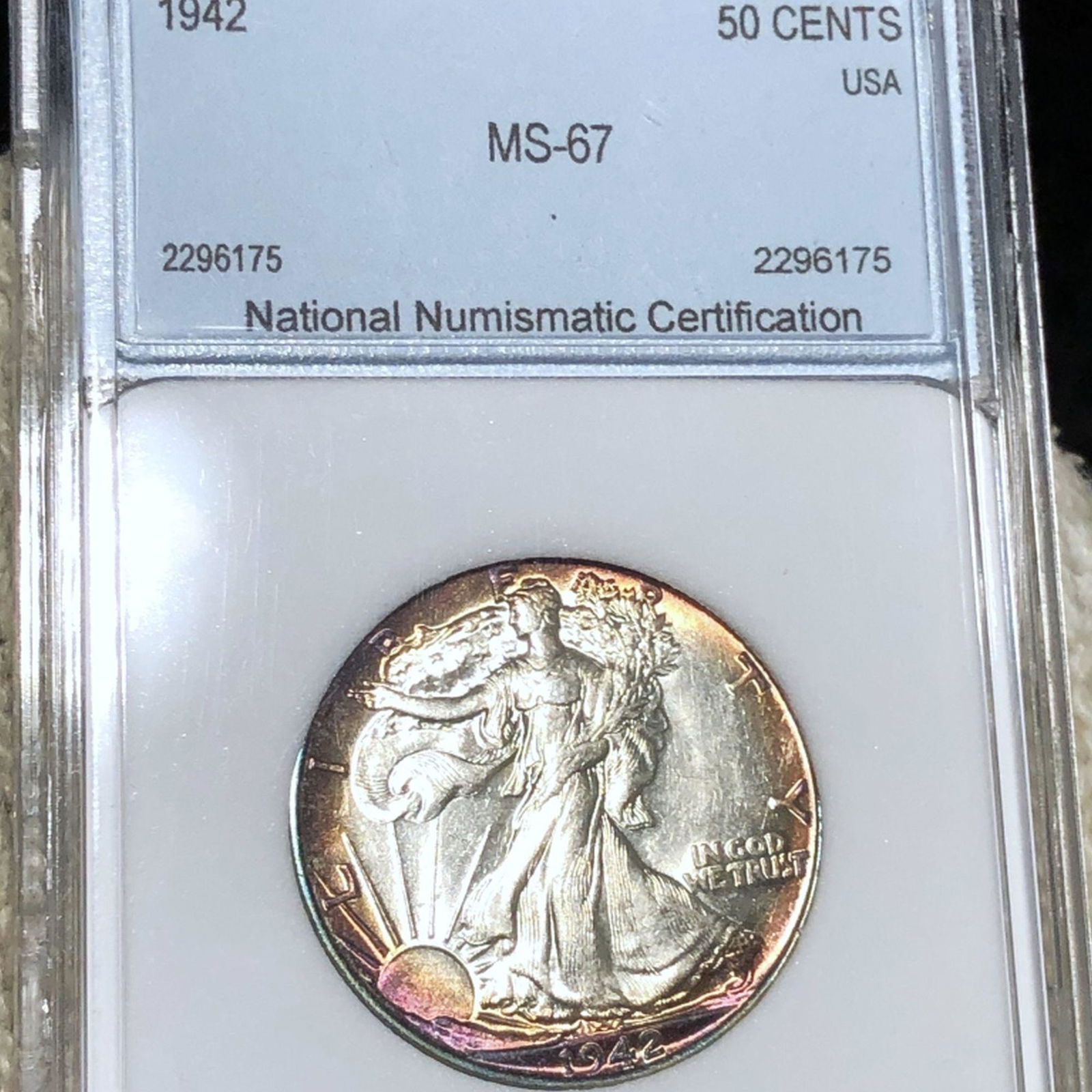 1942 Walking Half Dollar NNC - MS67 (1 of 2)