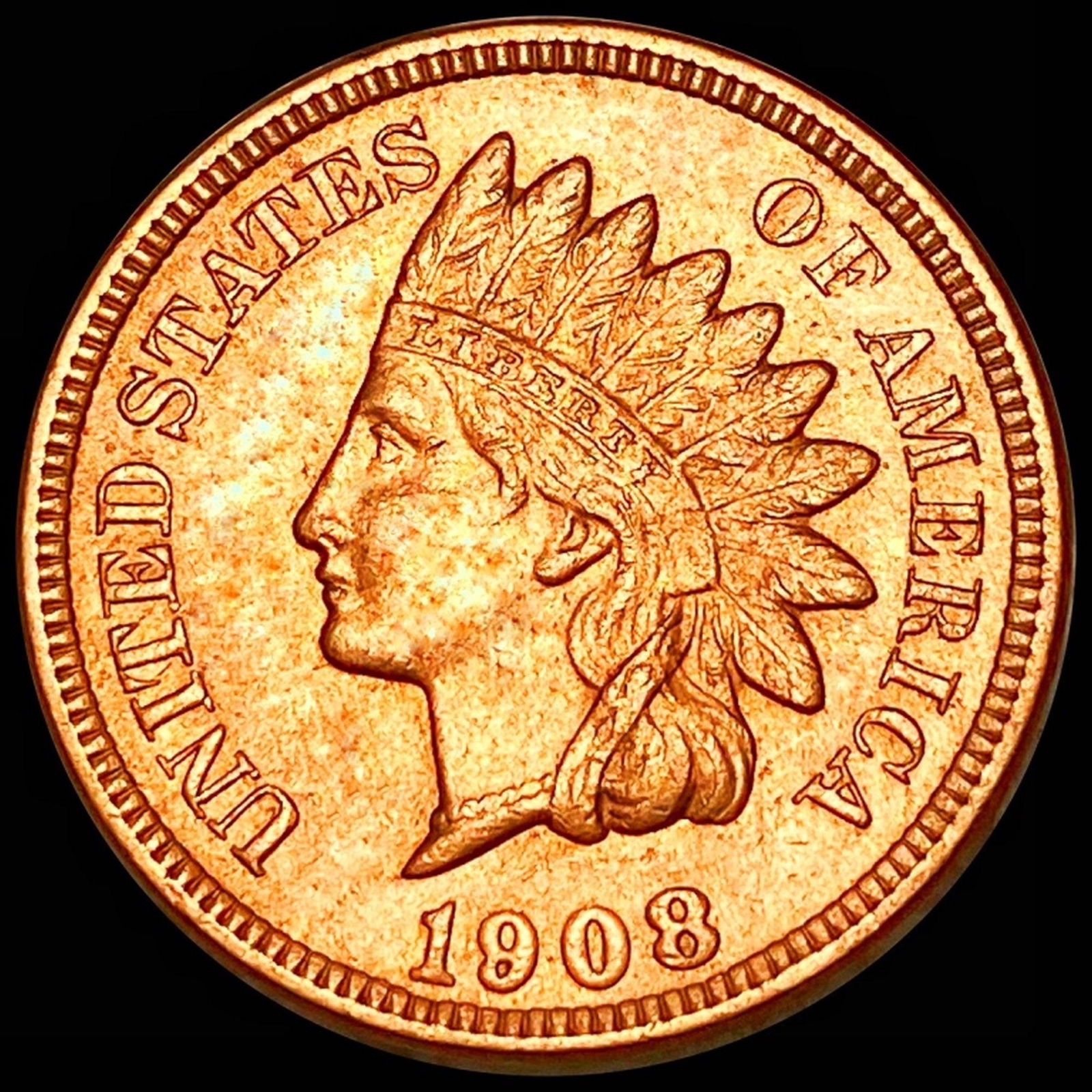 1908 Indian Head Penny UNCIRCULATED (1 of 2)