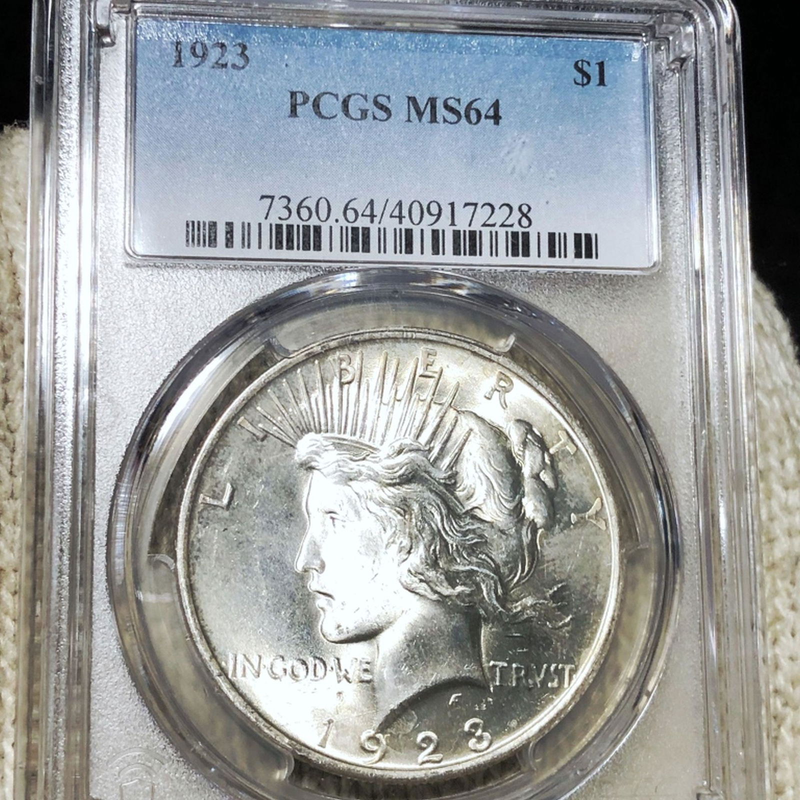 1923 Silver Peace Dollar PCGS - MS64 (1 of 2)