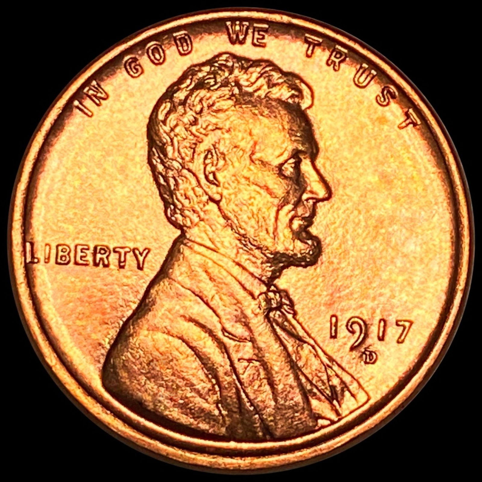 1917-D Lincoln Wheat Penny UNCIRCULATED (1 of 2)