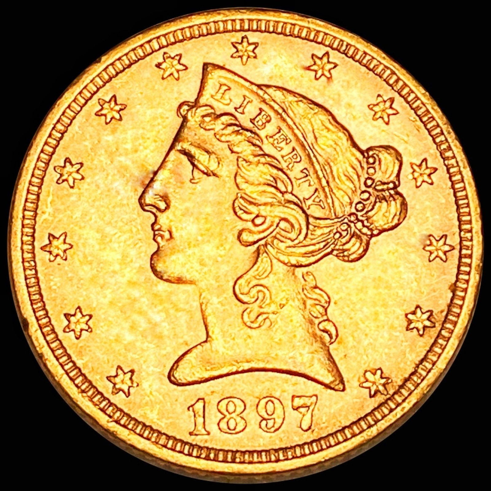 1897 $5 Gold Half Eagle UNCIRCULATED (1 of 2)