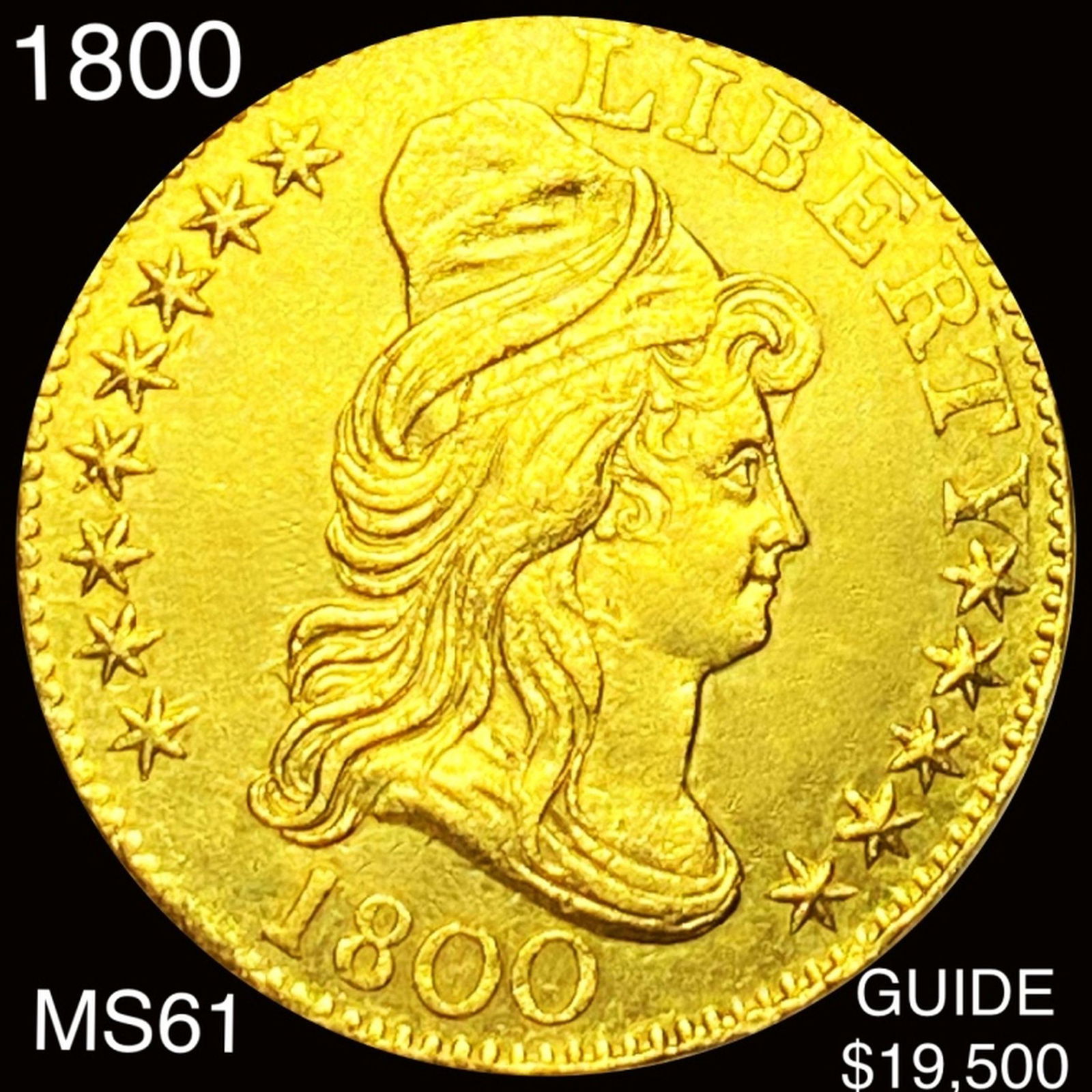 1800 $5 Gold Half Eagle UNCIRCULATED (1 of 2)