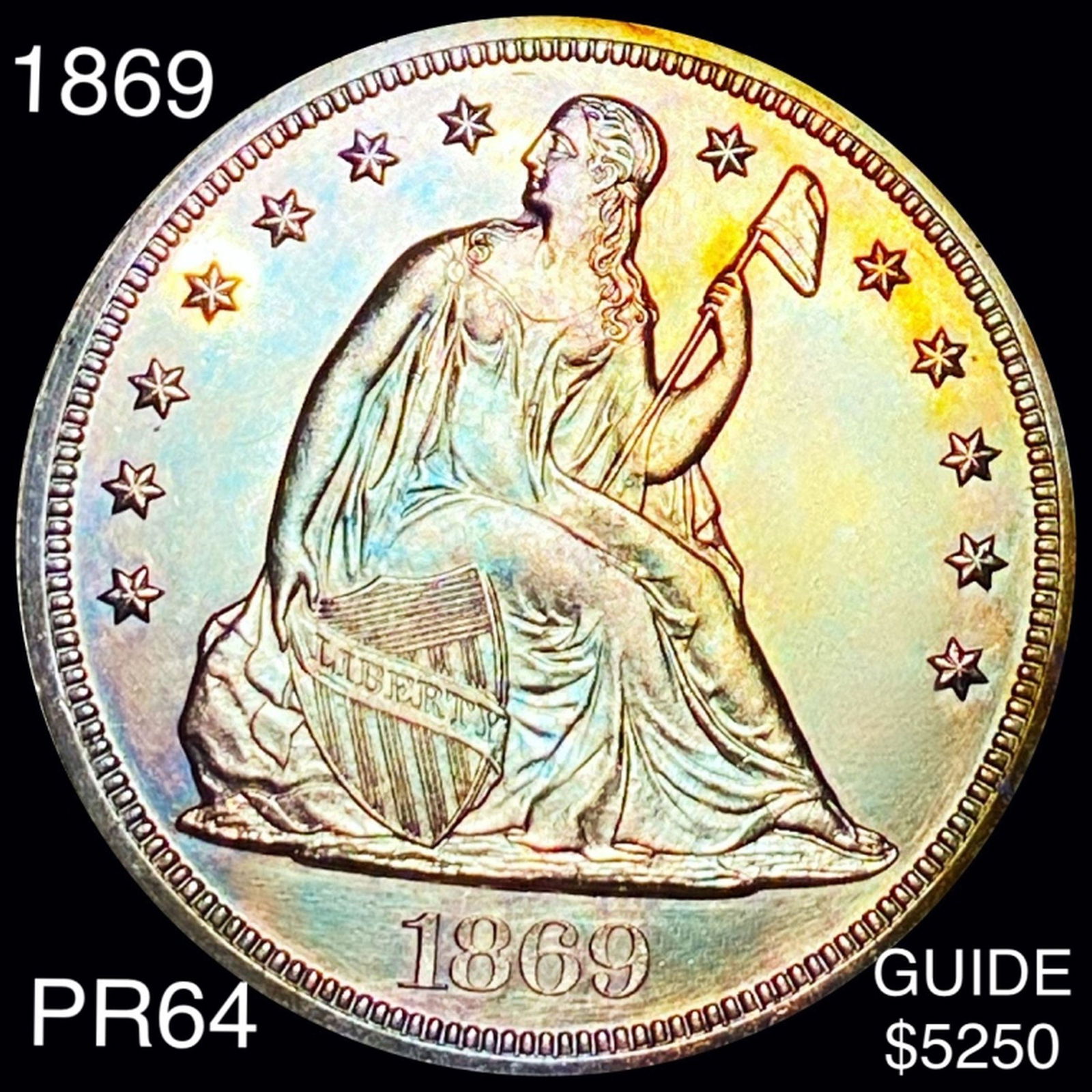 1869 Seated Liberty Dollar CHOICE PROOF (1 of 2)