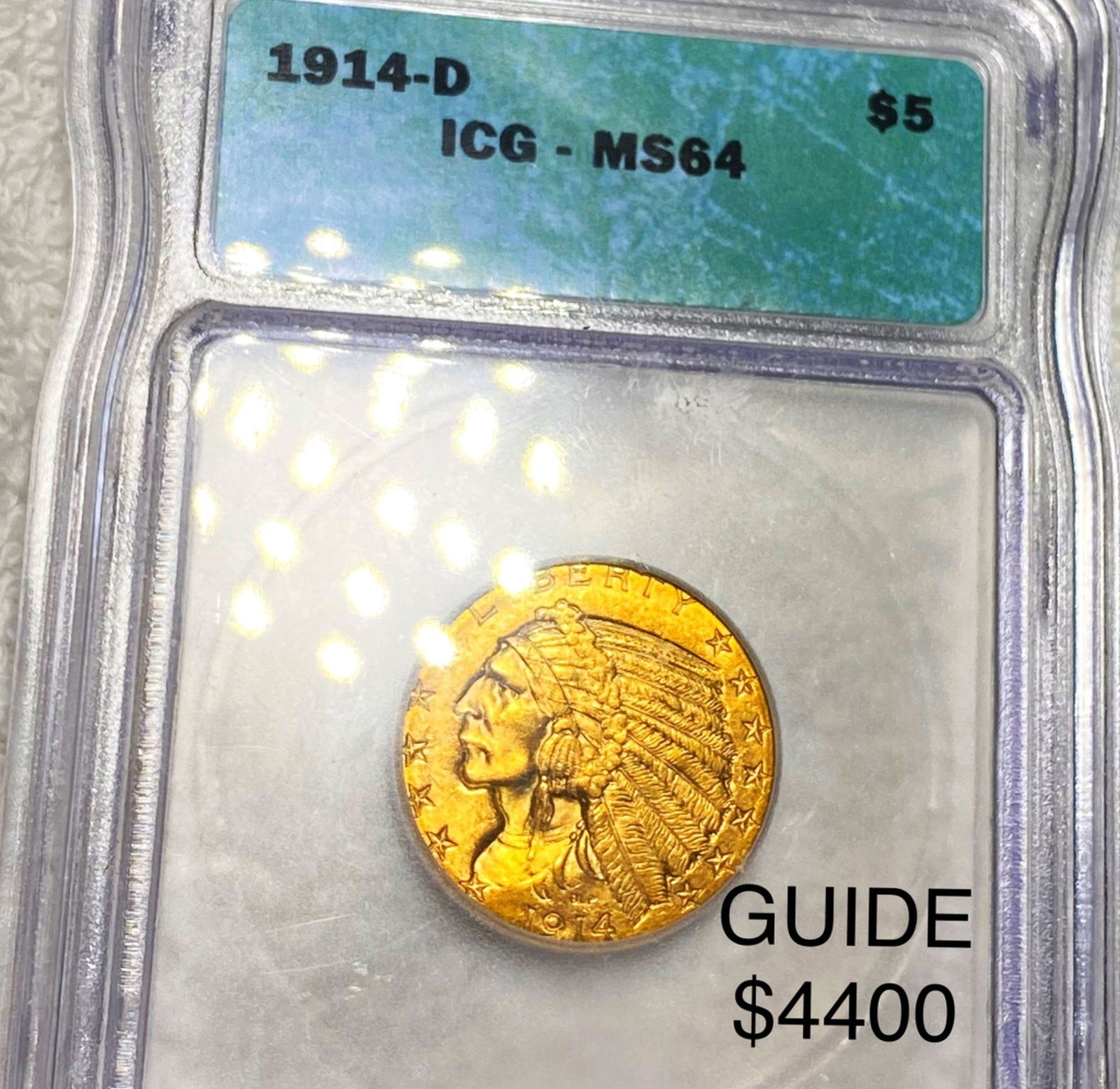 1914-D $5 Gold Half Eagle ICG - MS64 (1 of 2)