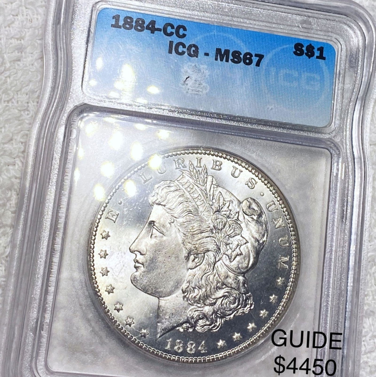 1884-CC Morgan Silver Dollar ICG - MS67 (1 of 2)