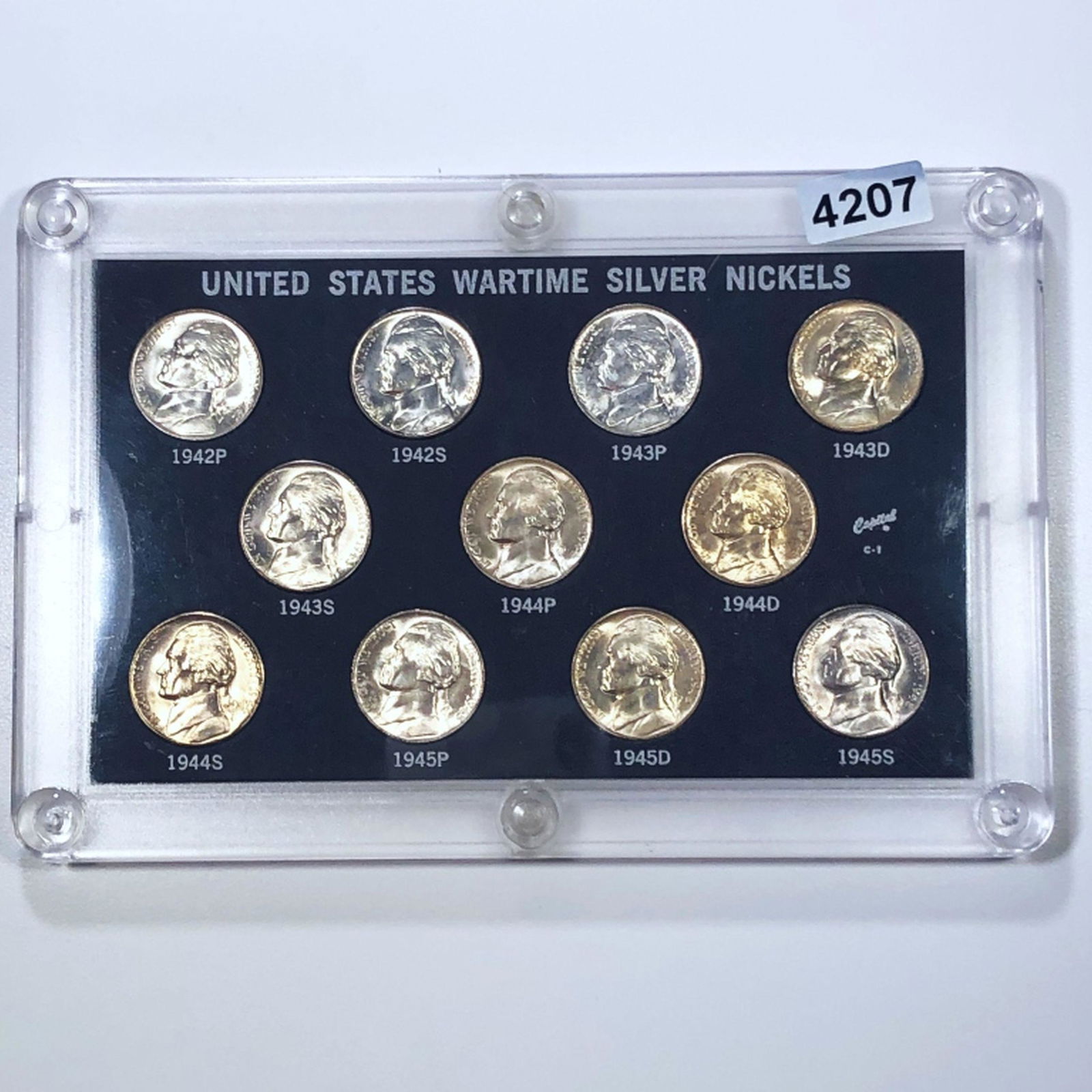1942-1945 Jefferson War Nickel Set UNCIRCULATED (1 of 2)
