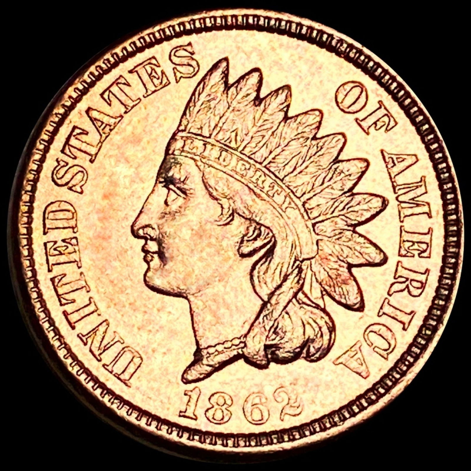 1862 Indian Head Penny CHOICE BU RED (1 of 2)