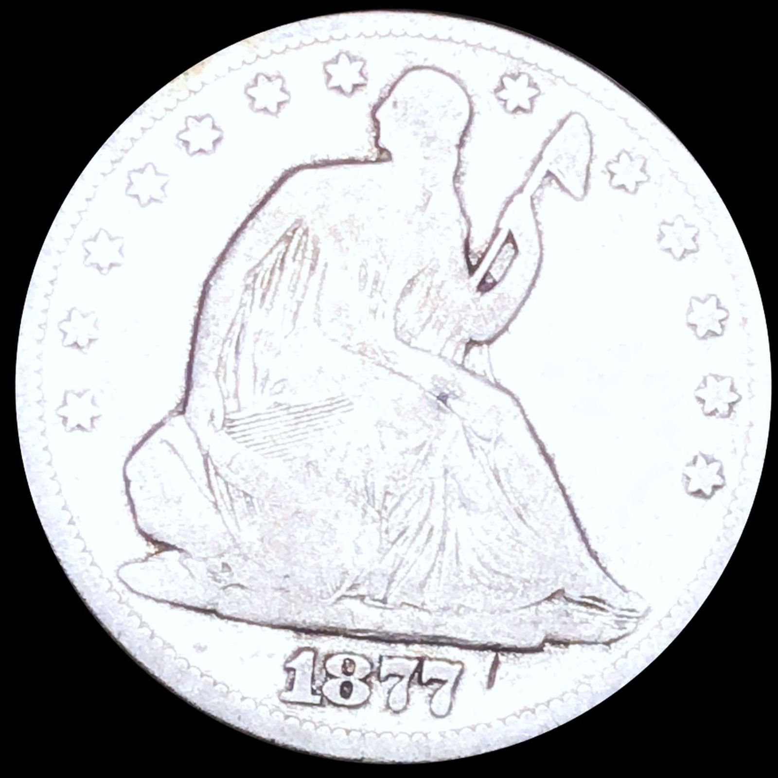 1877 Seated Half Dollar NICELY CIRCULATED (1 of 2)