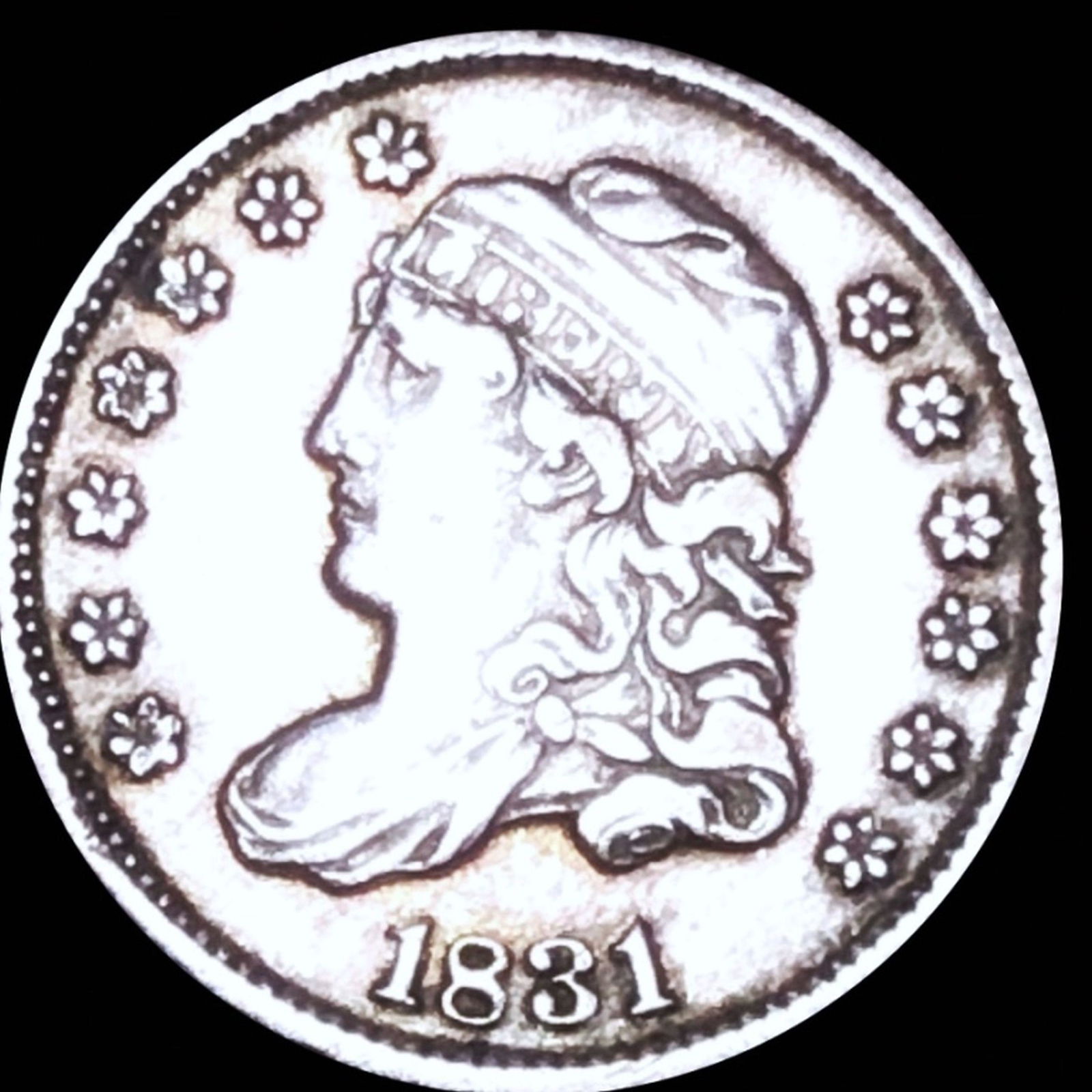 1831 Capped Bust Half Dime LIGHTLY CIRC (1 of 2)
