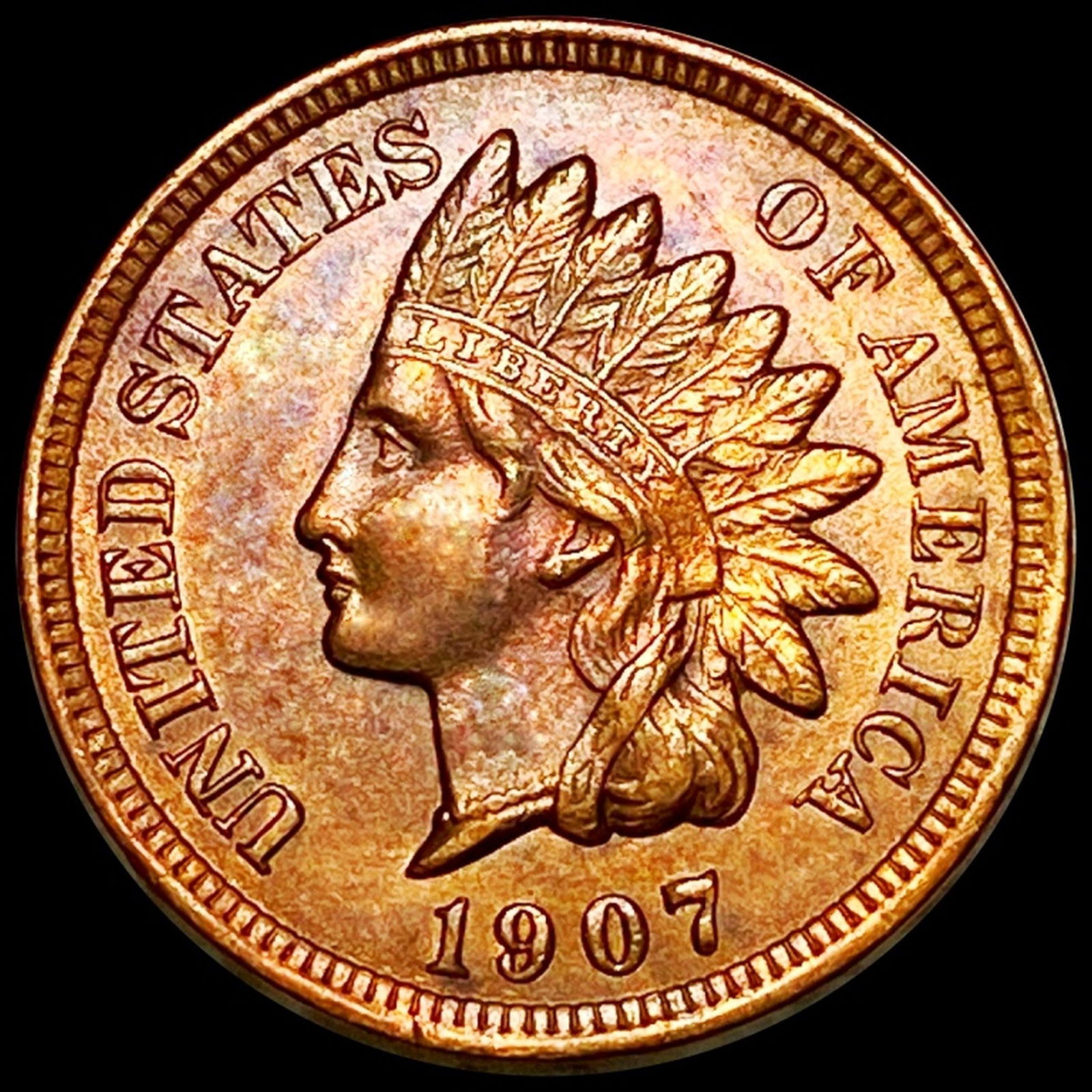1907 Indian Head Penny UNCIRCULATED (1 of 2)