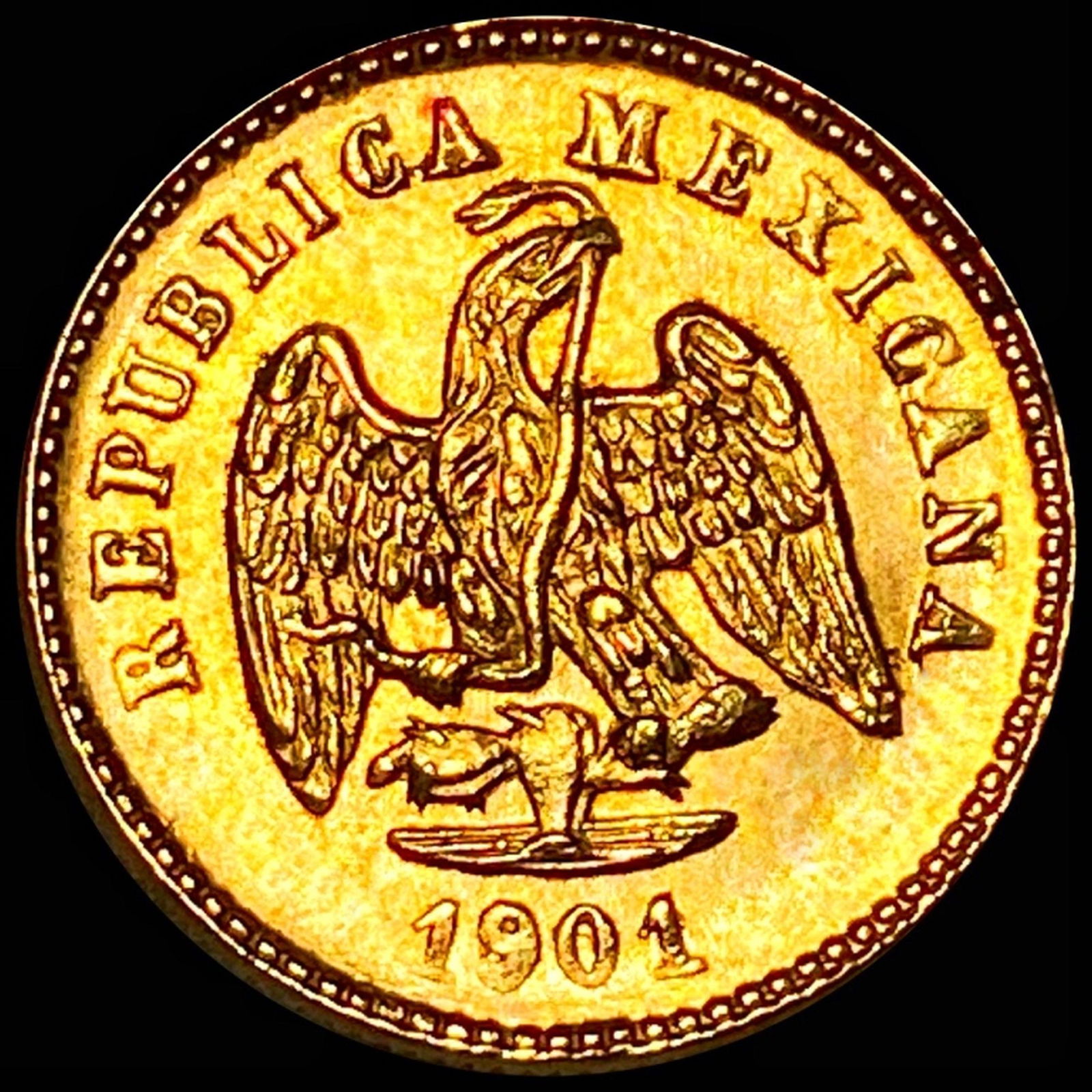 1901 Mexican Gold Pesos UNCIRCULATED (1 of 2)