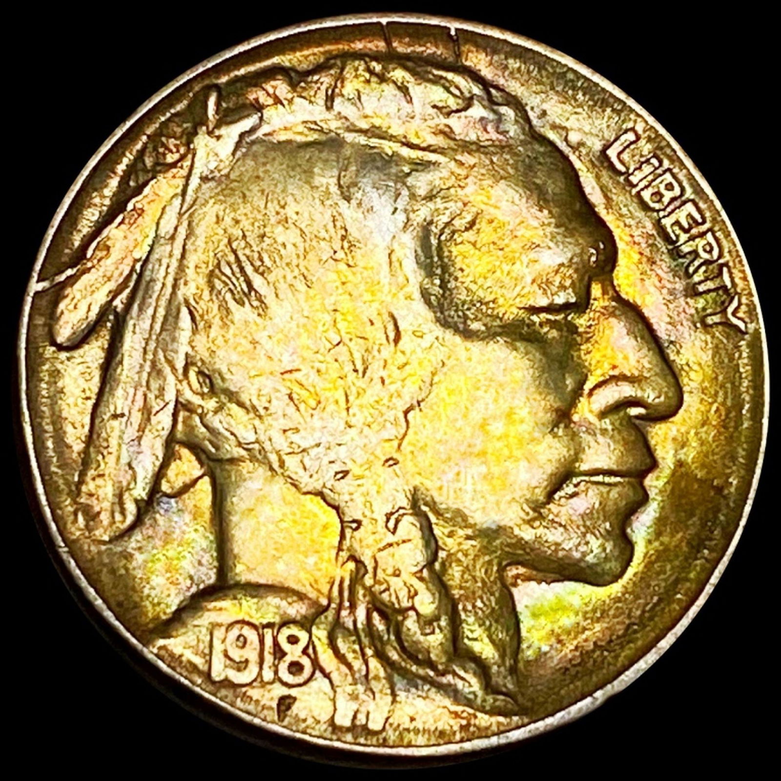 1918-S Buffalo Head Nickel LIGHTLY CIRCULATED (1 of 2)