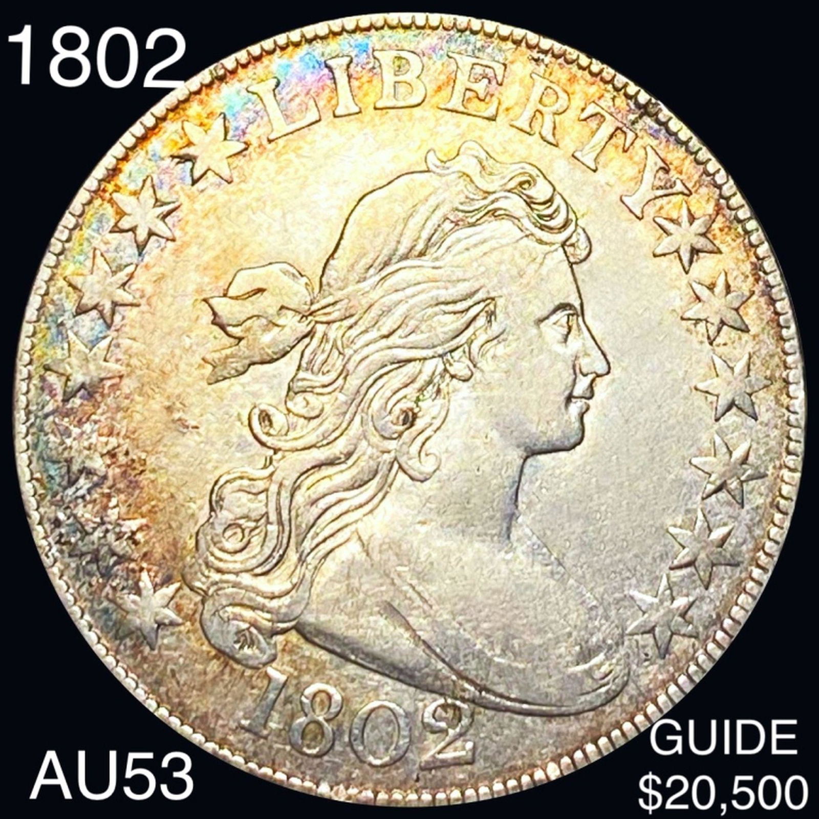 1802 Draped Bust Half Dollar CHOICE AU (1 of 2)