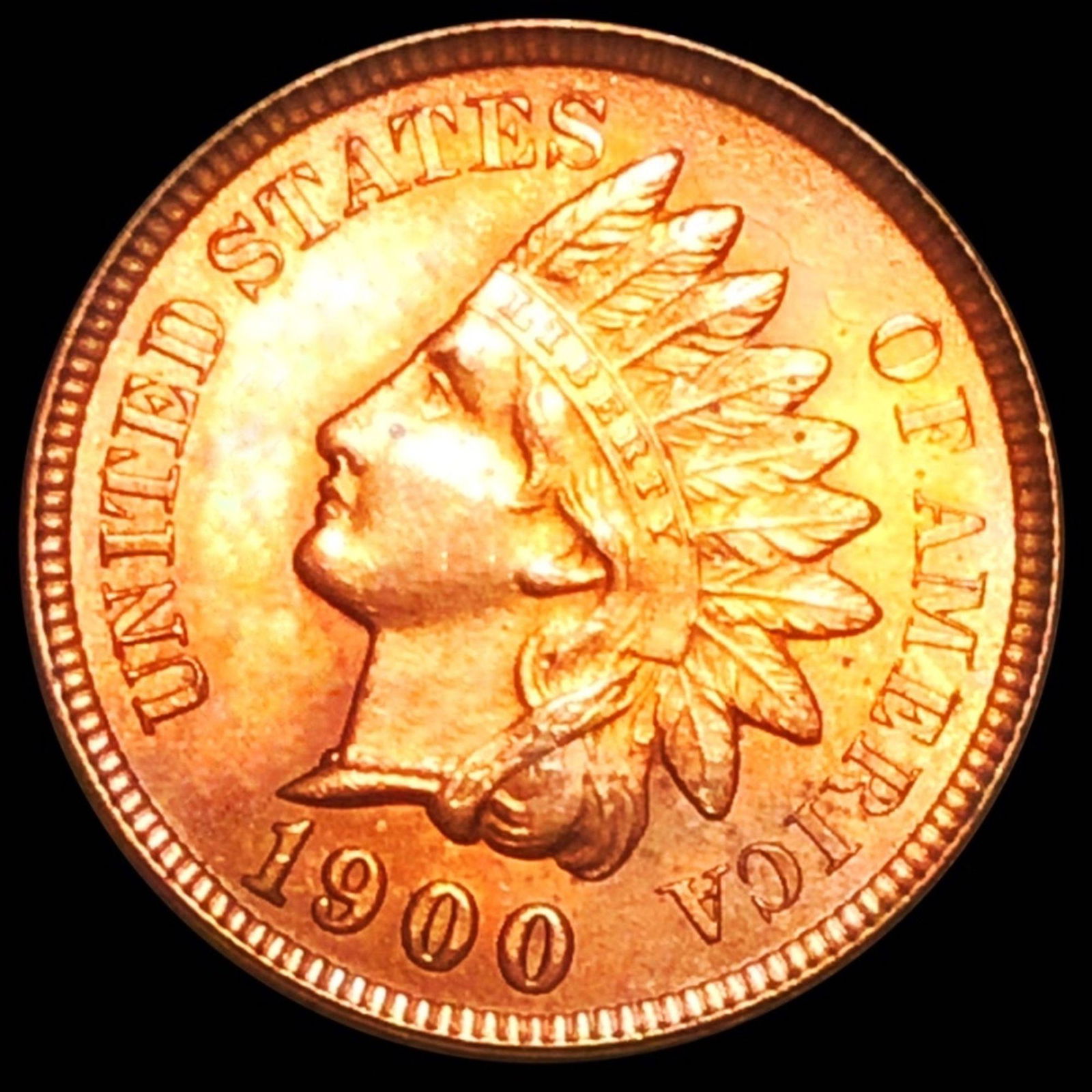1900 Indian Head Penny UNCIRCULATED RED (1 of 2)